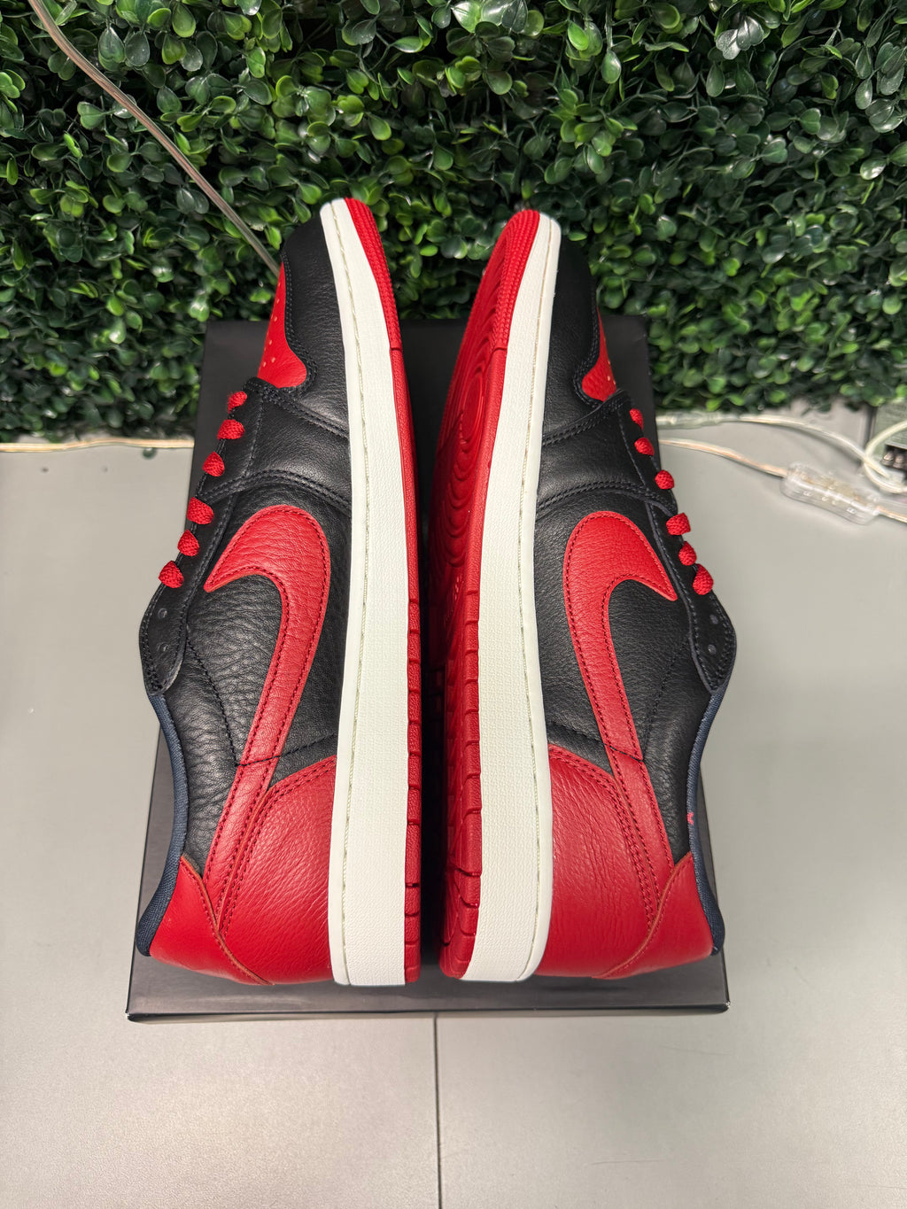 Jordan 1 Low "Bred Banned" Size 13 Tried On