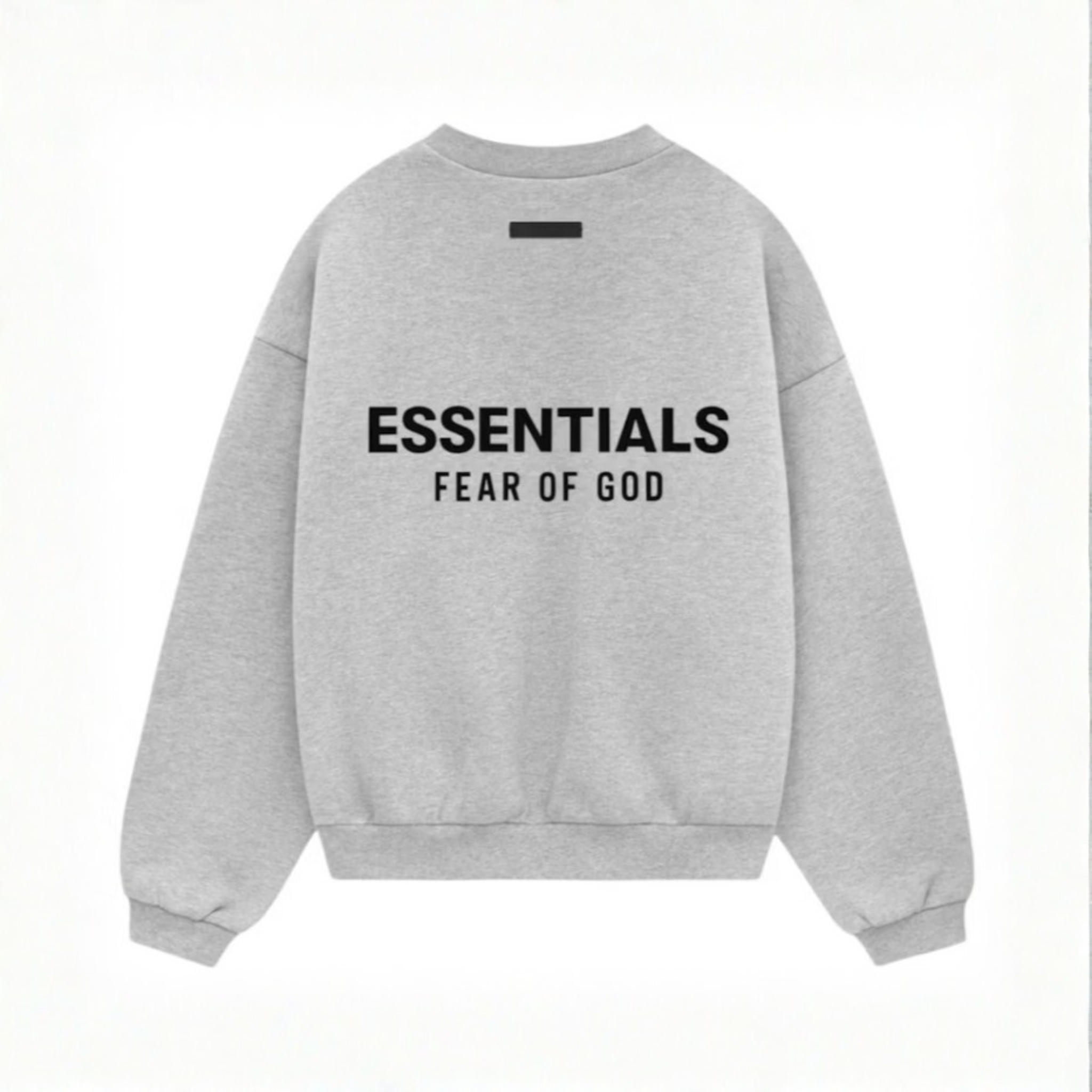 Fear of God Essentials Fleece Crewneck (FW24) "Light Heather Gray"