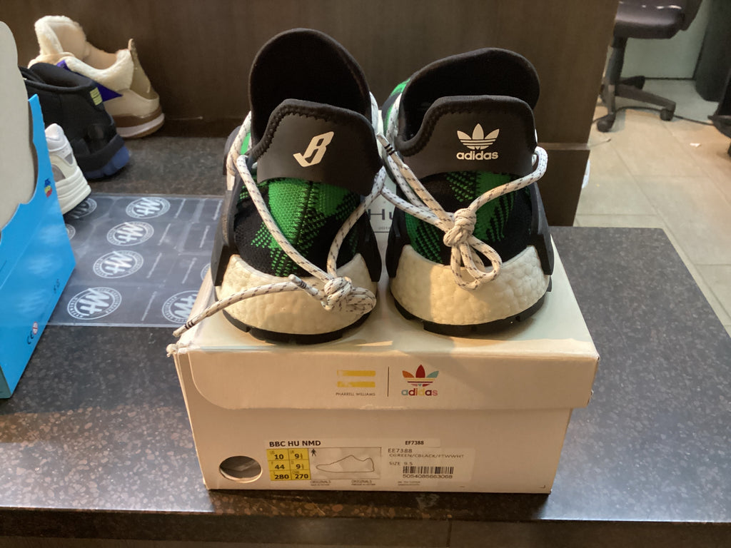 Adidas NMD Hu BBC “Green Plaid” Preowned Size 10