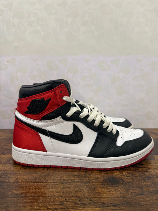 Jordan 1 High “Satin Black Toe” Size 10W / 8.5M