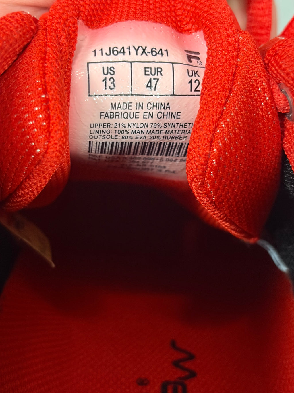 Fila "Ferrari" Size 13 Preowned