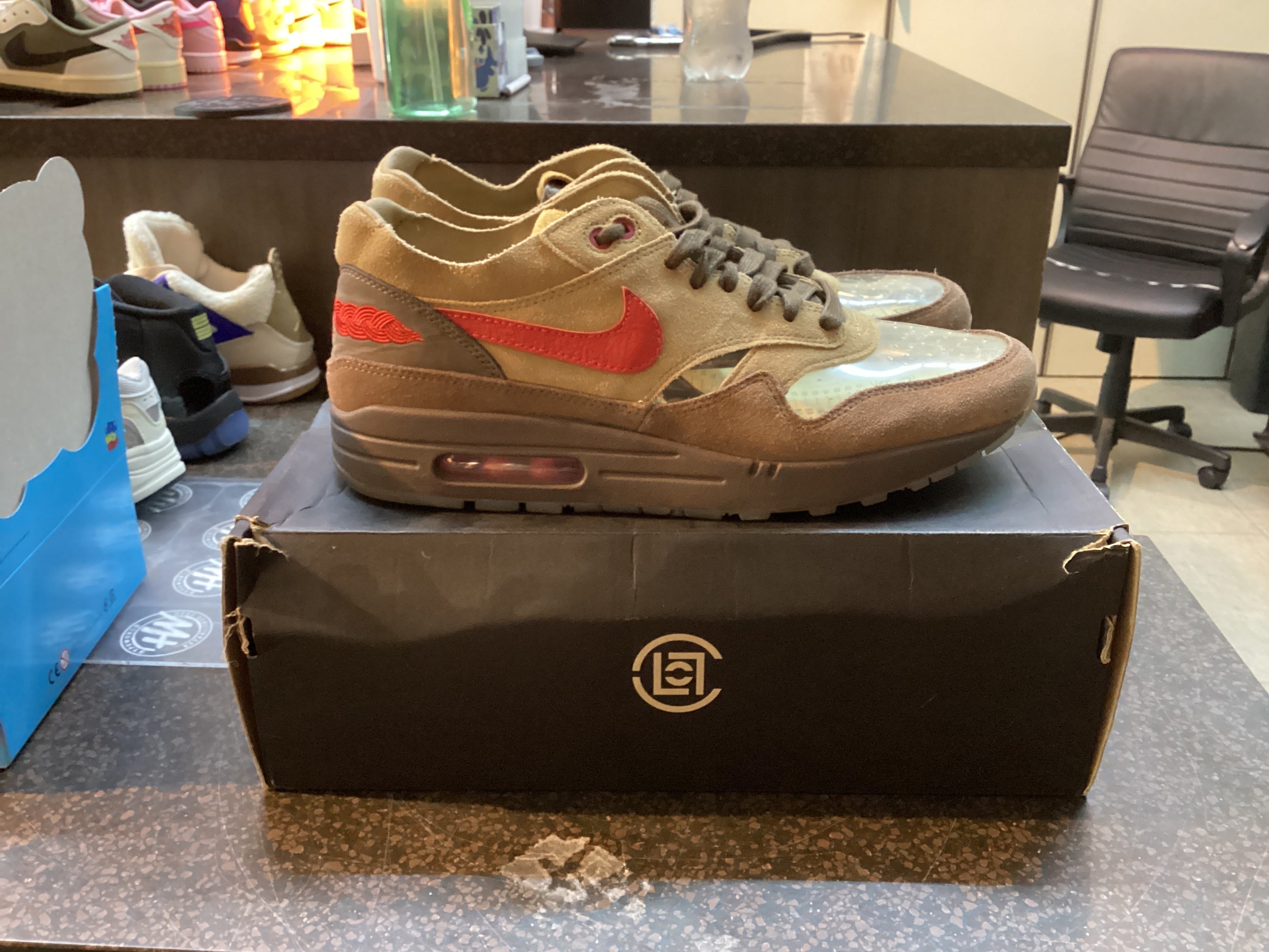 Air Max 1 CLOT “Kiss of Death” Preowned Size 10.5