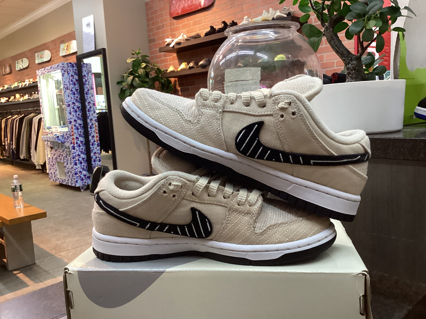 Nike SB Dunk “Albino & Preto” Size 5.5M / 7W Preowned