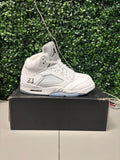 Jordan 5 Retro "White Metallic" Size 9.5 Preowned