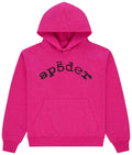 Sp5der Webstone Aop Rhinestone Hoodie 'Pink'