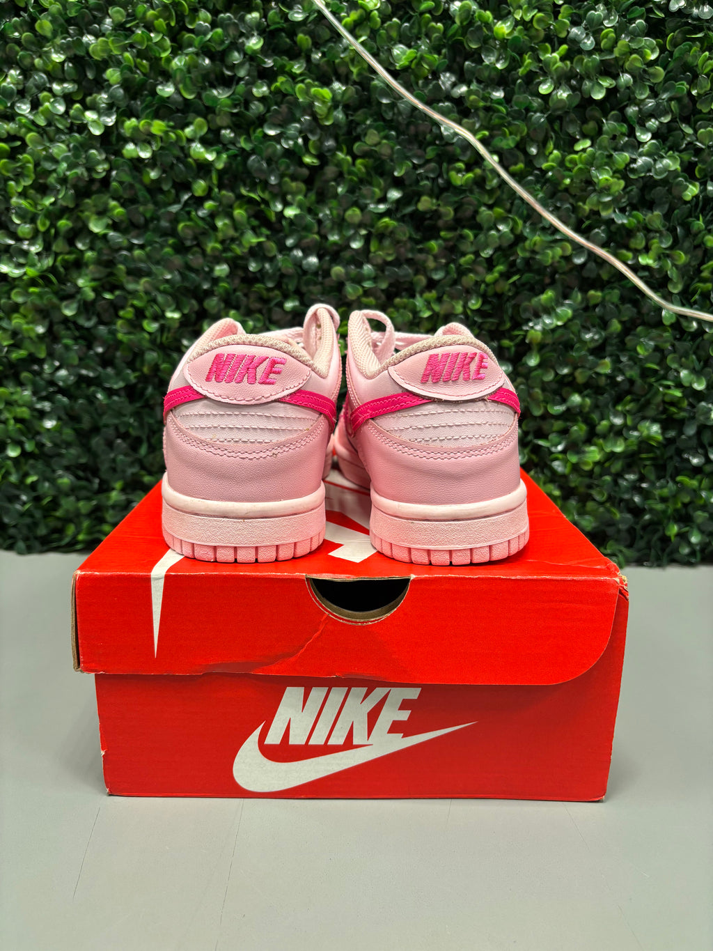 Nike Dunk Low GS "Triple Pink" Size 4.5Y Preowned