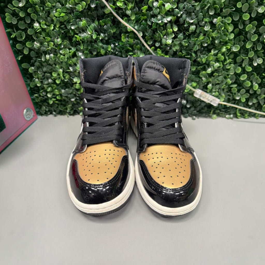 Jordan 1 High "Patent Gold Toe" Size 9 Preowned