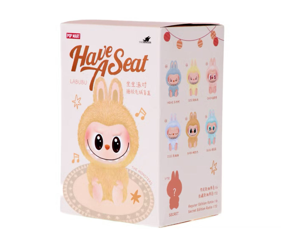 Pop Mart Labubu The Monsters Have a Seat Vinyl Plush Sealed (1 Pc)