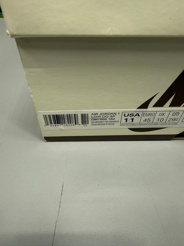 Jordan 1 Low X Travis Scott "Reverse Mocha" Size 11 Preowned