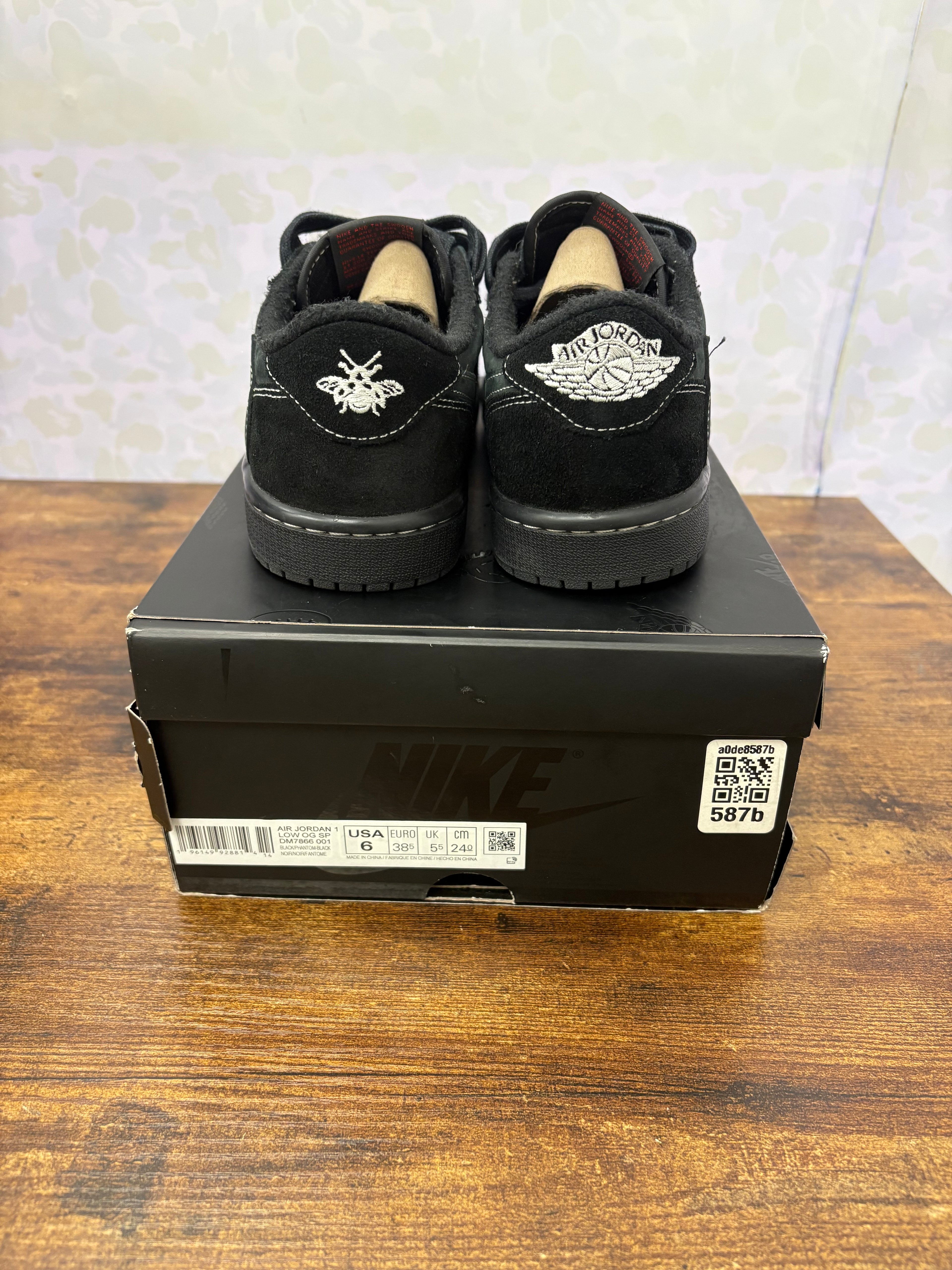 Jordan 1 Low Travis Scott “Phantom” Size 6 Preowned