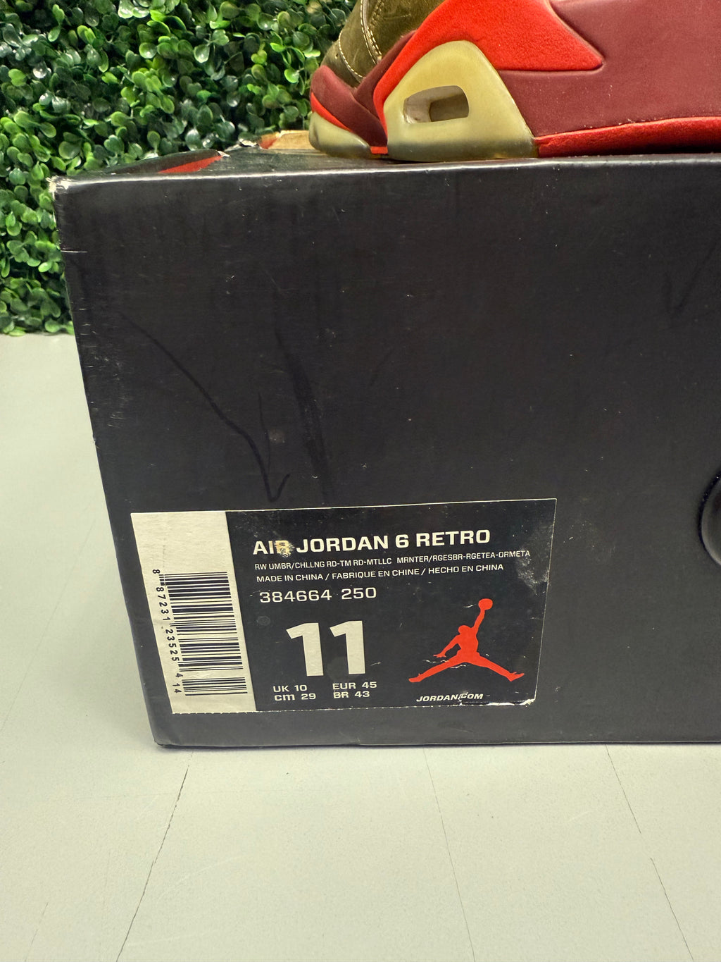 Jordan 6 "Cigar" Size 11 Preowned
