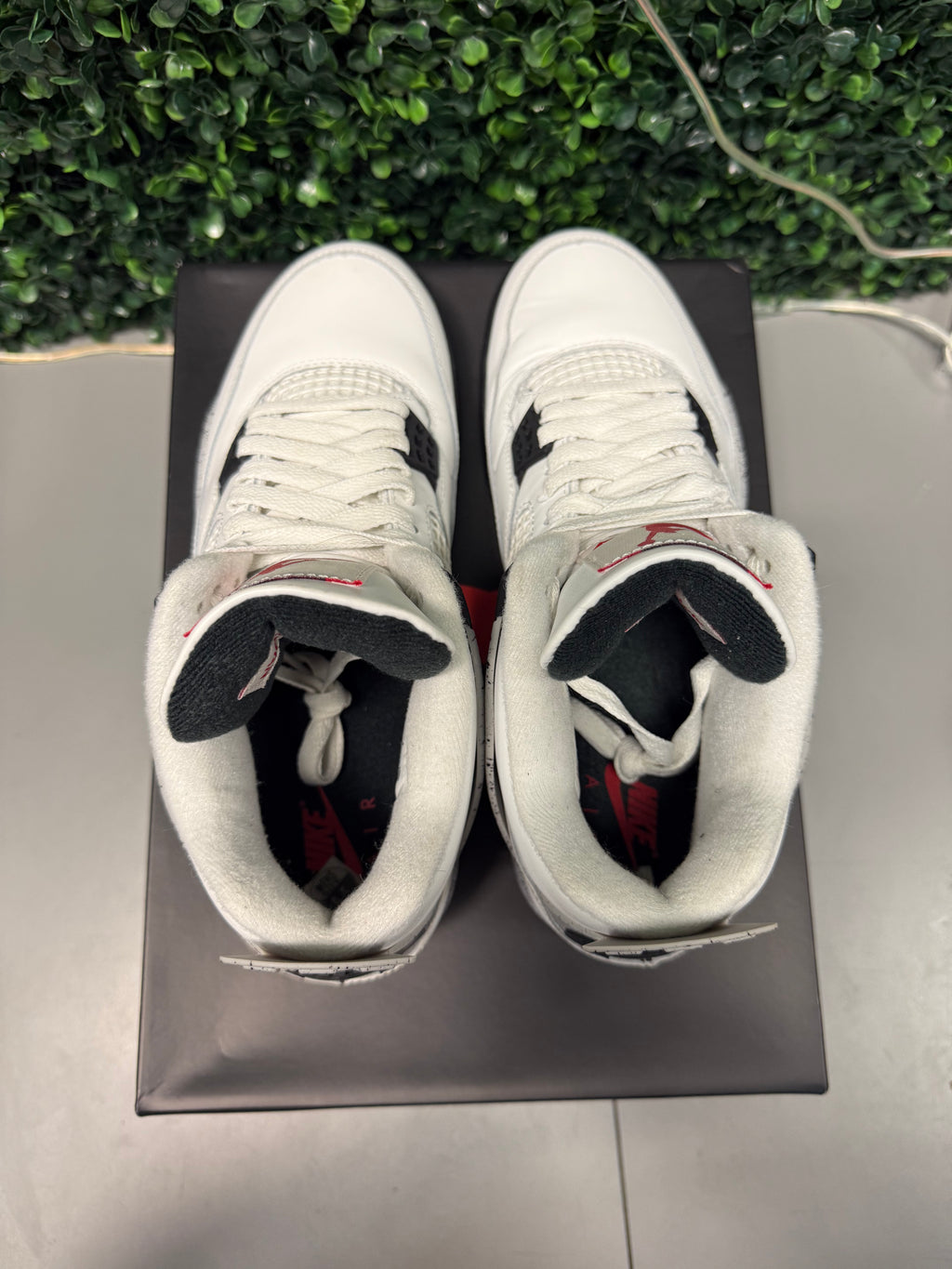 Jordan 4 "White Cement 2024" Size 9.5 Preowned