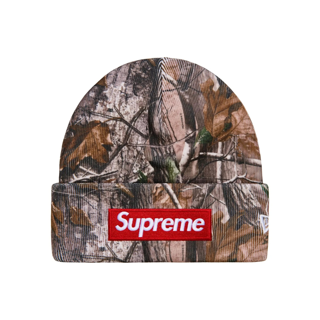 Supreme New Era Box Logo Beanie (FW25) "Real Tree Camo"