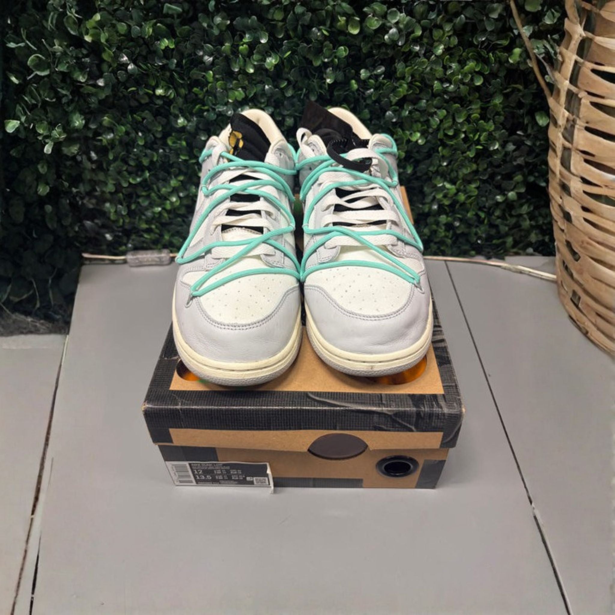Nike Dunk Low Off-White "Lot 4" Size 12 Preowned