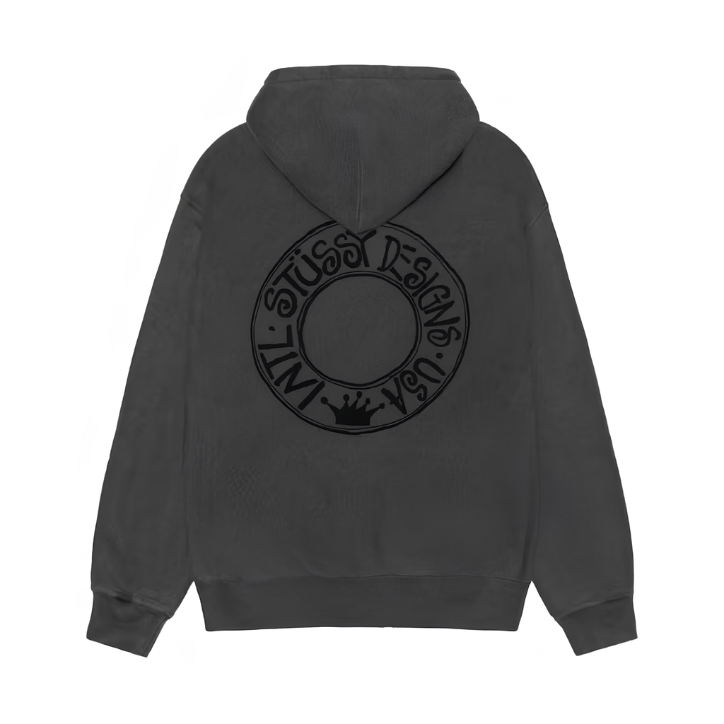 Stussy Buana Pigment Dyed Hoodie "Black"