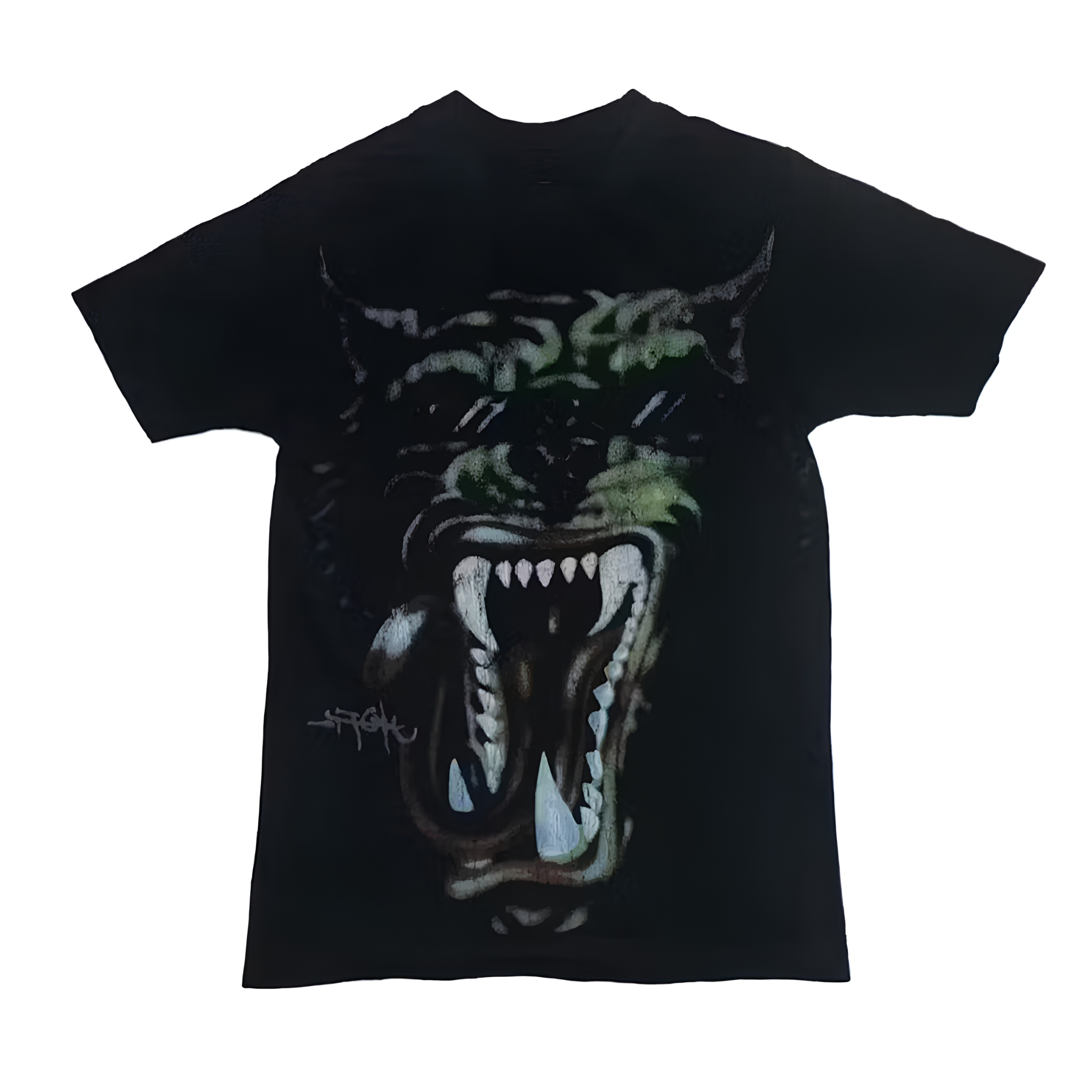 Cactus Jack by Travis Scott Green Hyena Tour Tee 'Black'