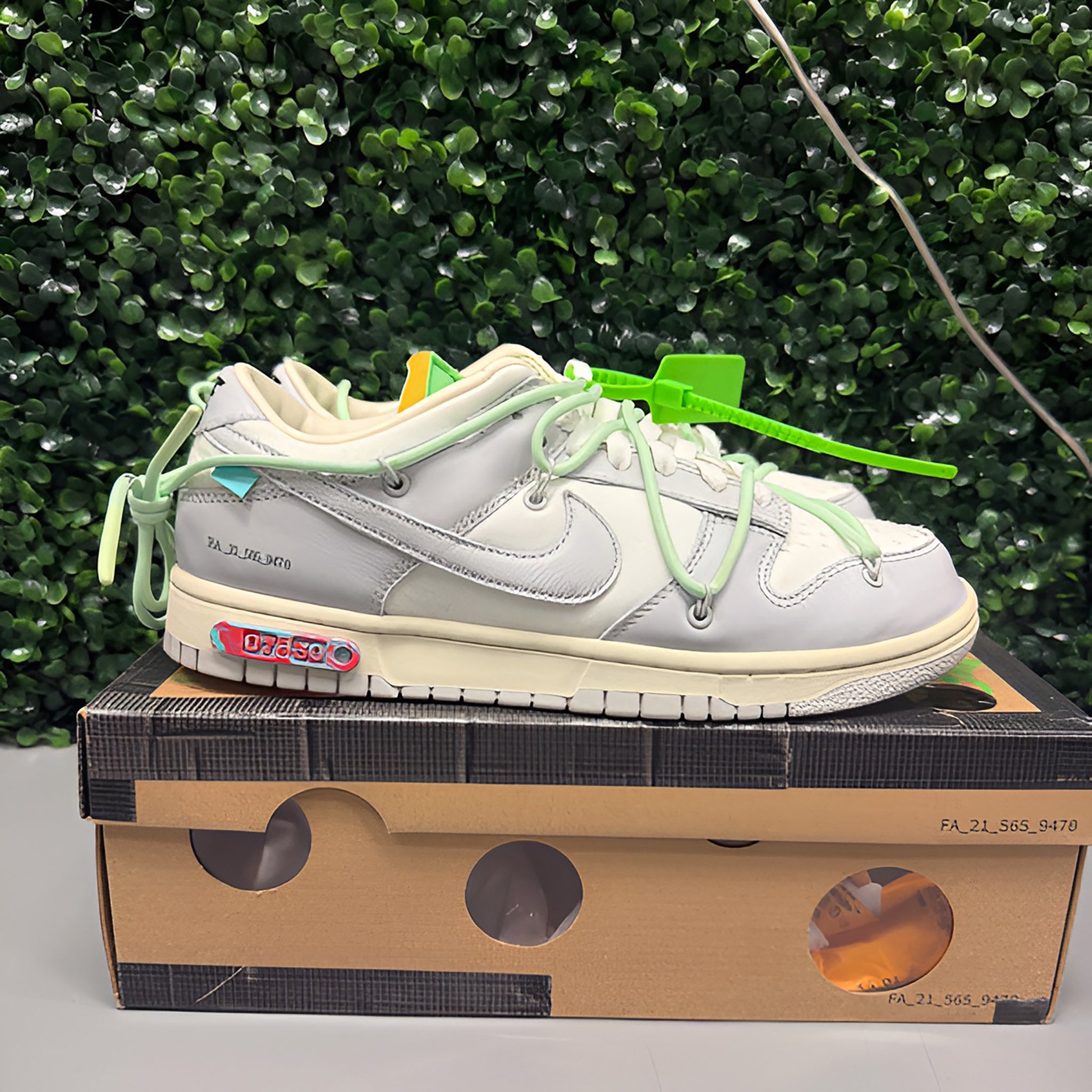 Nike Dunk Low X Off-White "Lot 7" Size 9 Tried On