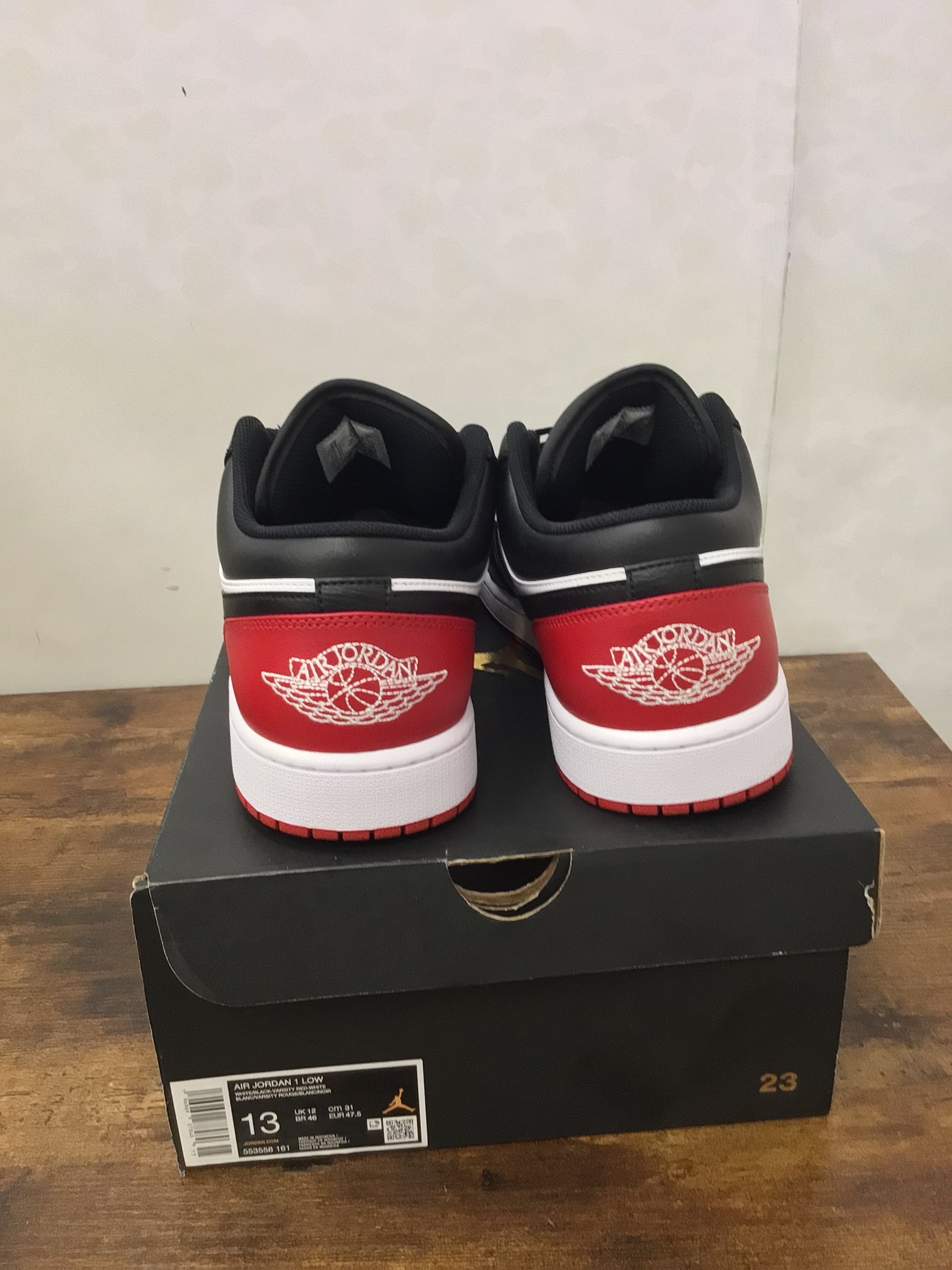 Jordan 1 Low SE “Bred Toe 2.0” Size 13 Preowned