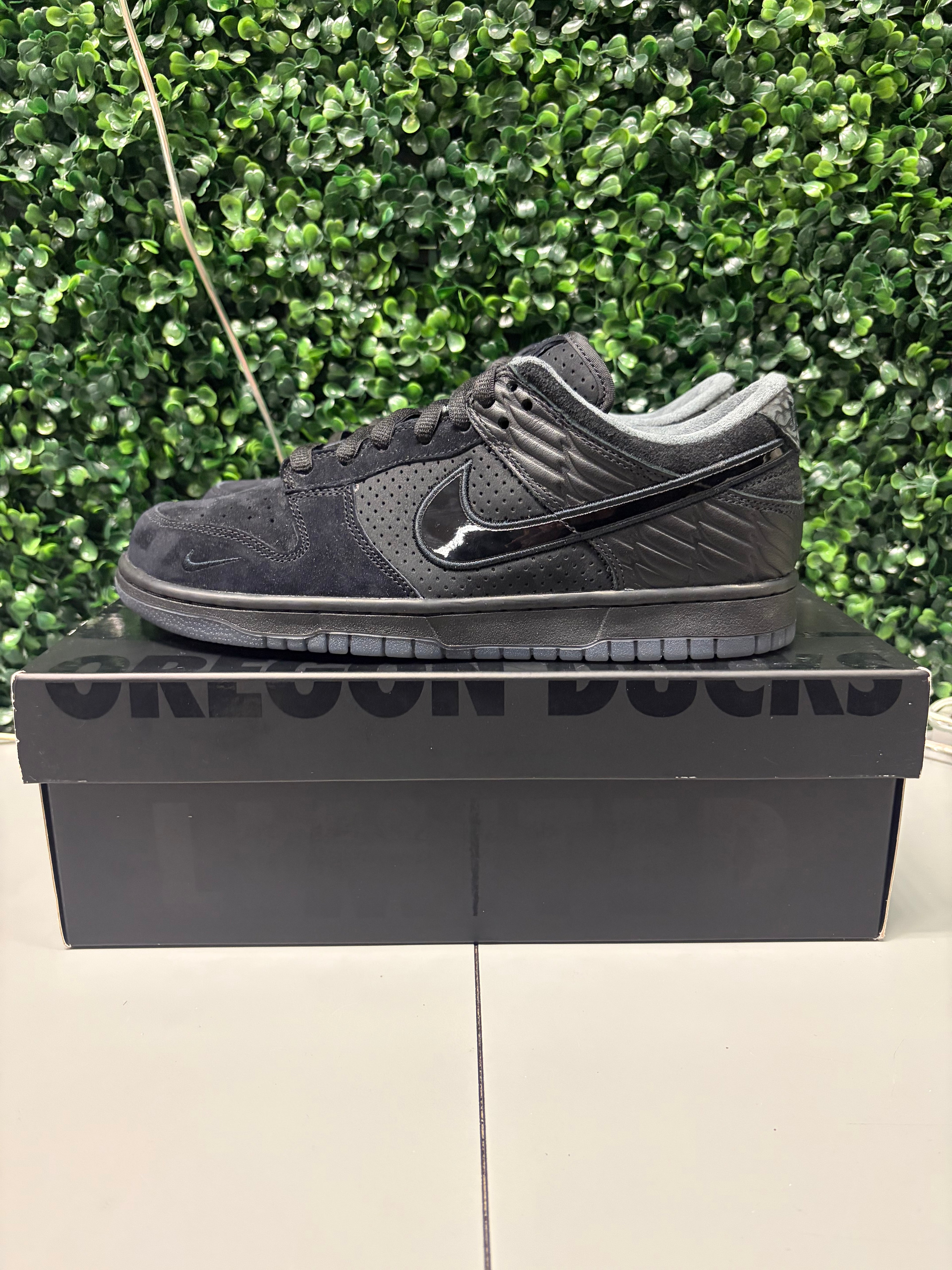Nike Dunk Low "Ducks of a Feather Black University of Oregon PE" Size 8.5 Tried on