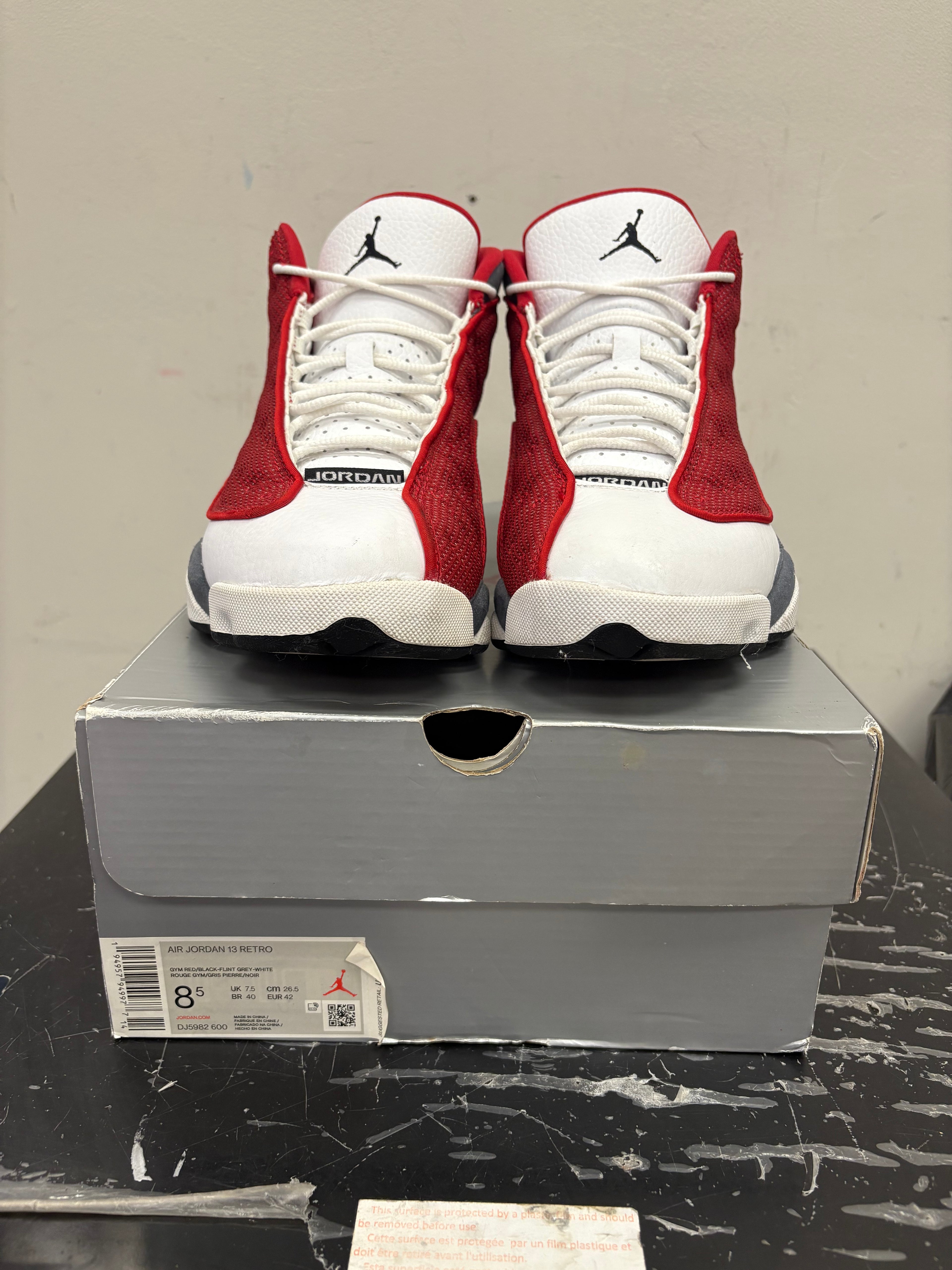 Jordan 13 “Gym Red Flint Grey” Size 8.5 Preowned