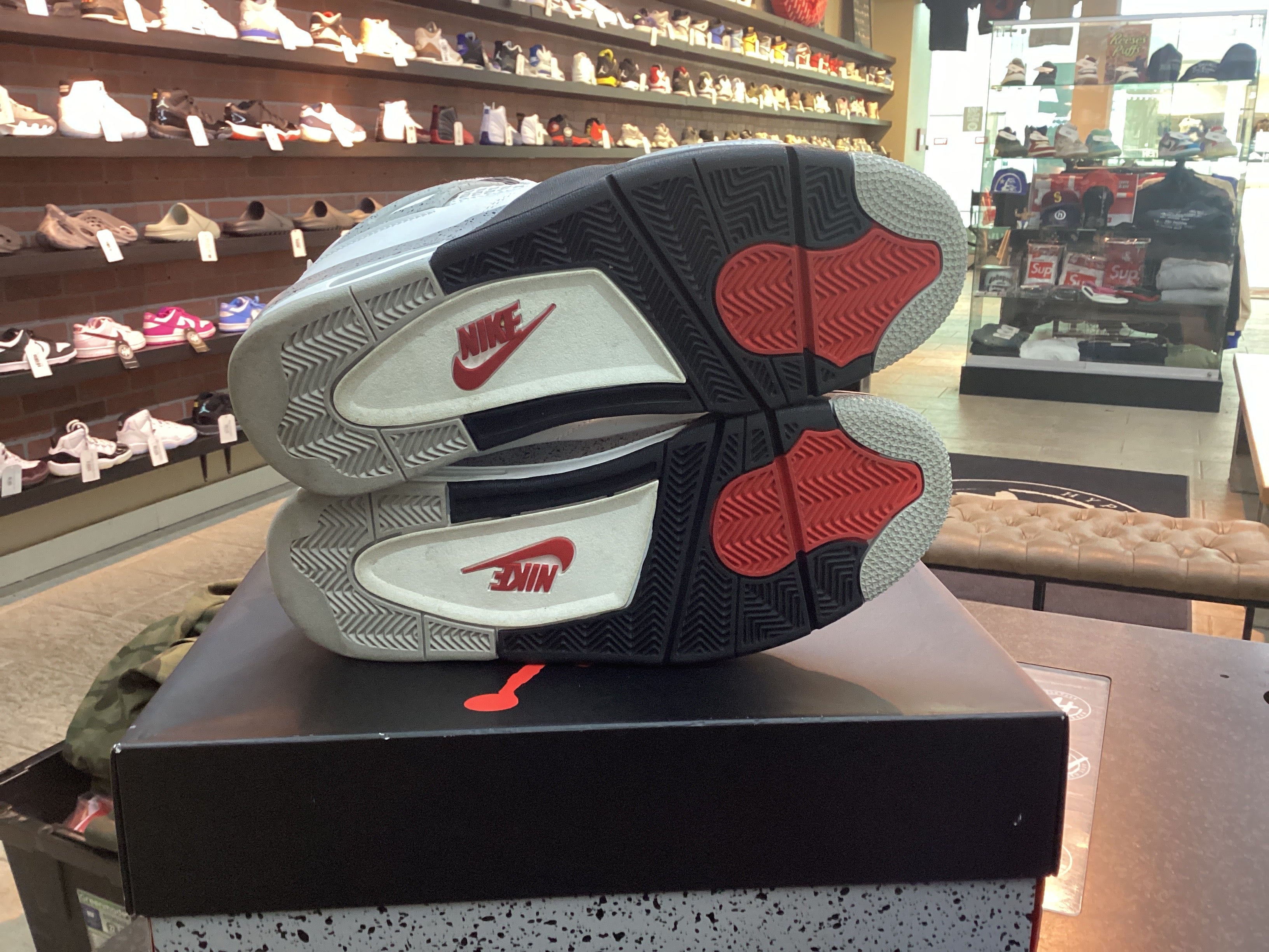 Jordan 4 “White Cement” Size 10.5 Pre Owned