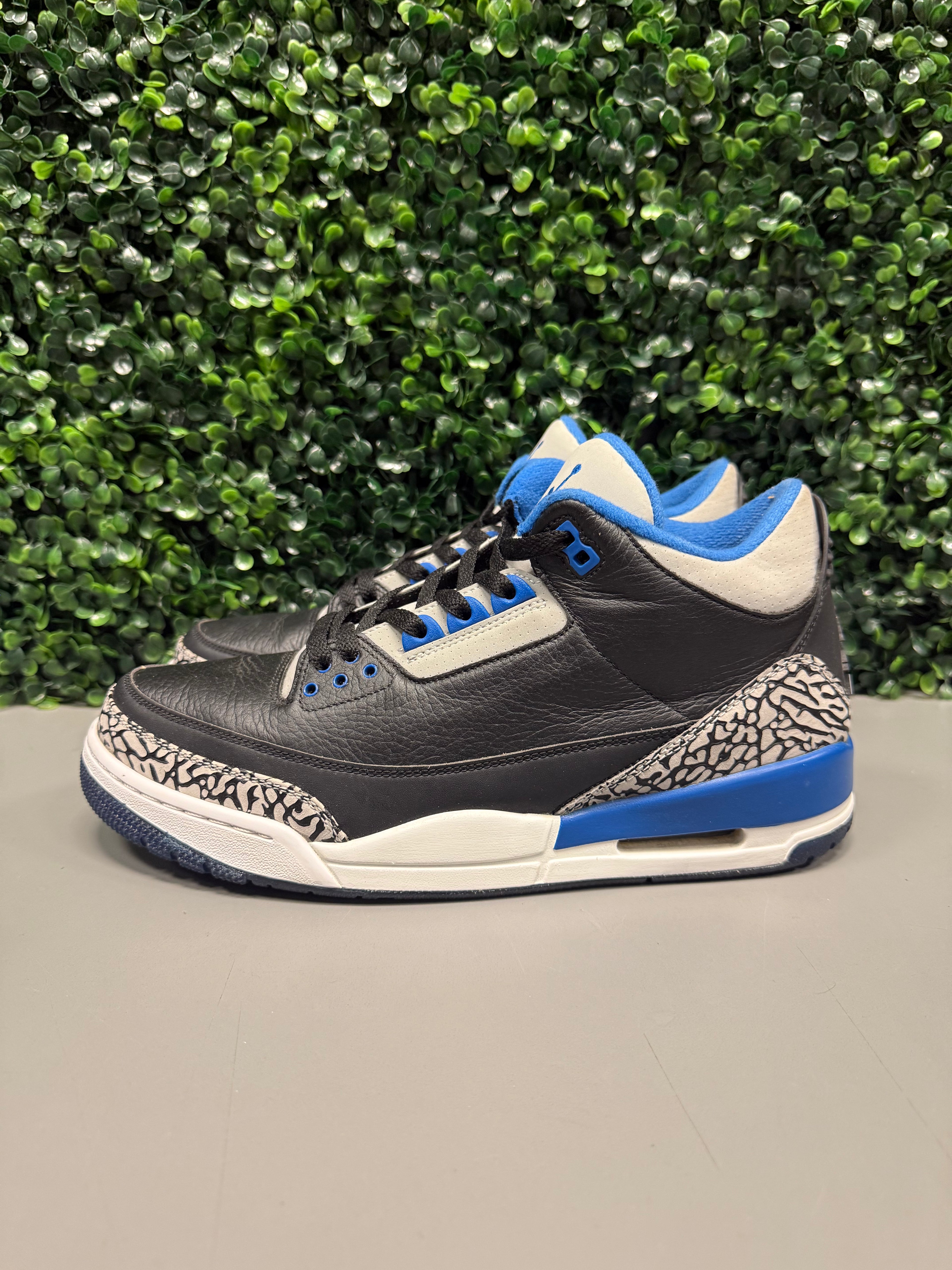Jordan 3 "Sport Blue" Size 10.5 Preowned
