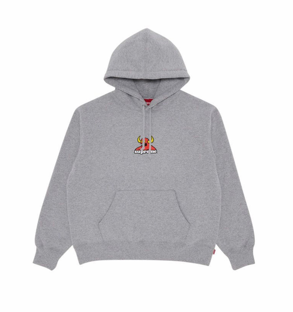 Supreme x Toy Machine Hoodie “Heather Grey”