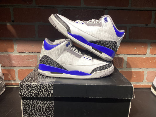 Jordan 3 “Racer Blue” Size 8 Preowned
