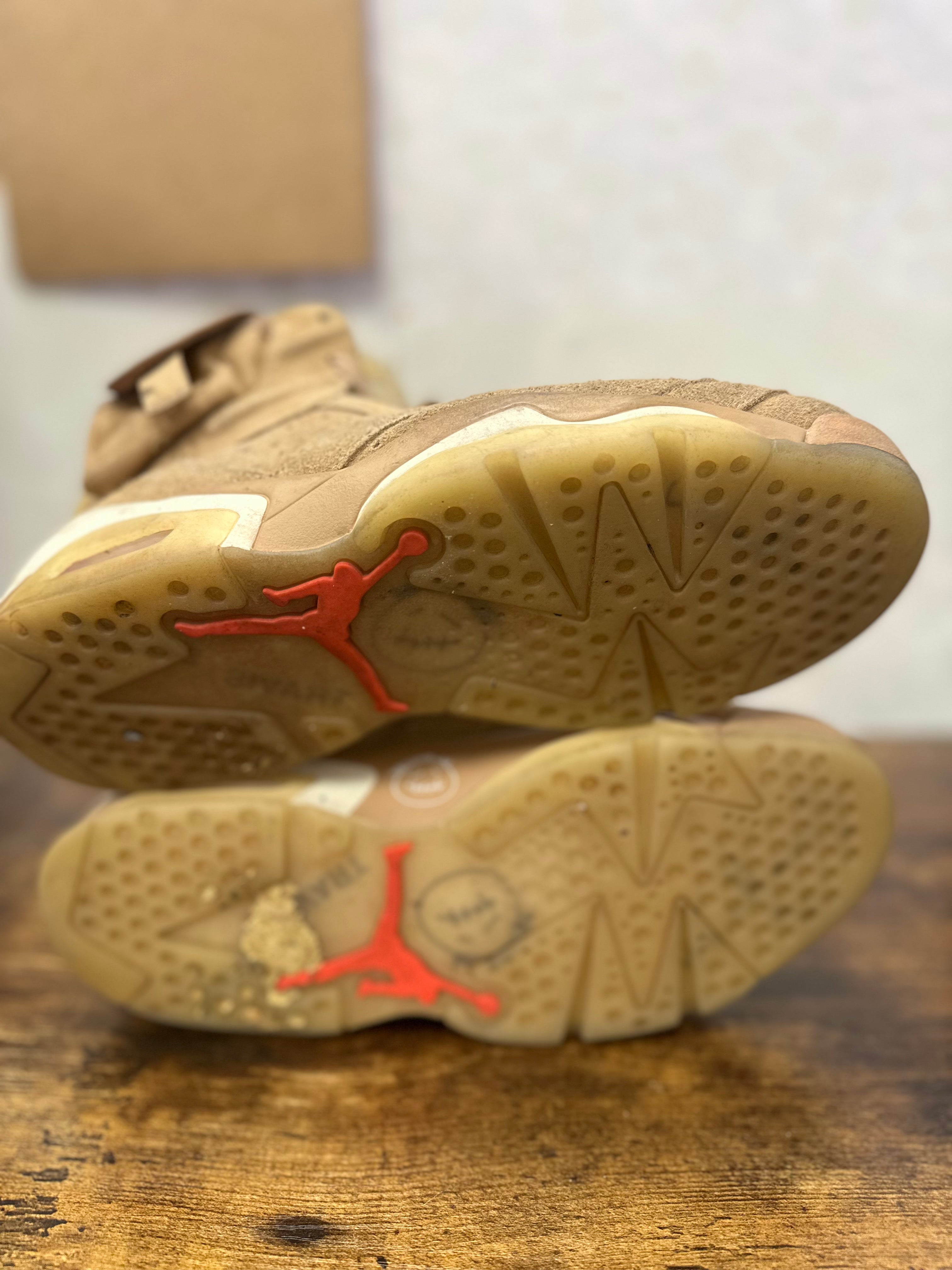 Jordan 6 Retro “Travis Scott British Khaki” Size 9 preowned no box