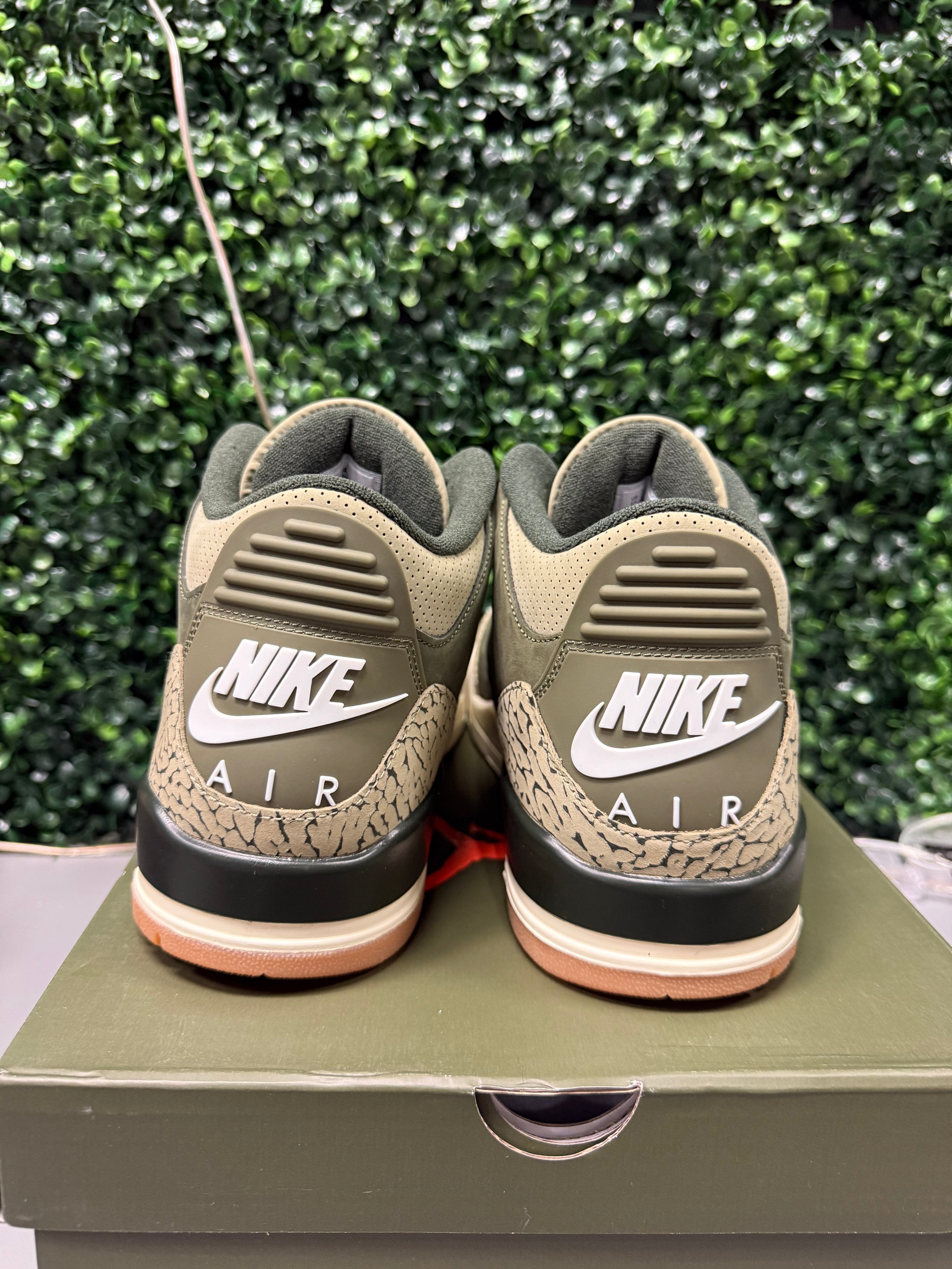 Jordan 3 “Olive” Size 13 Tried On