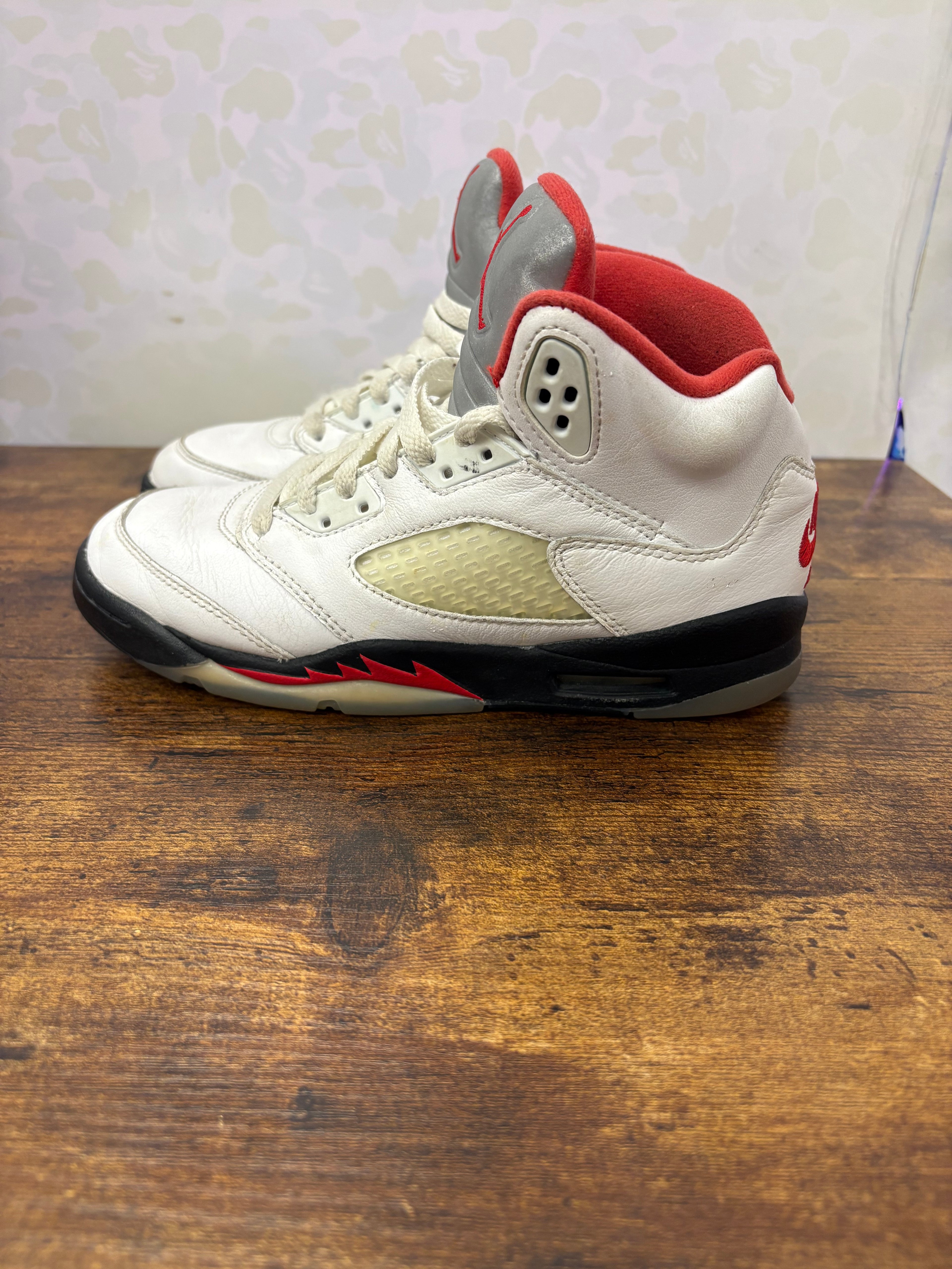 Jordan 5 “Fire Red” Size 4.5Y Preowned No Box