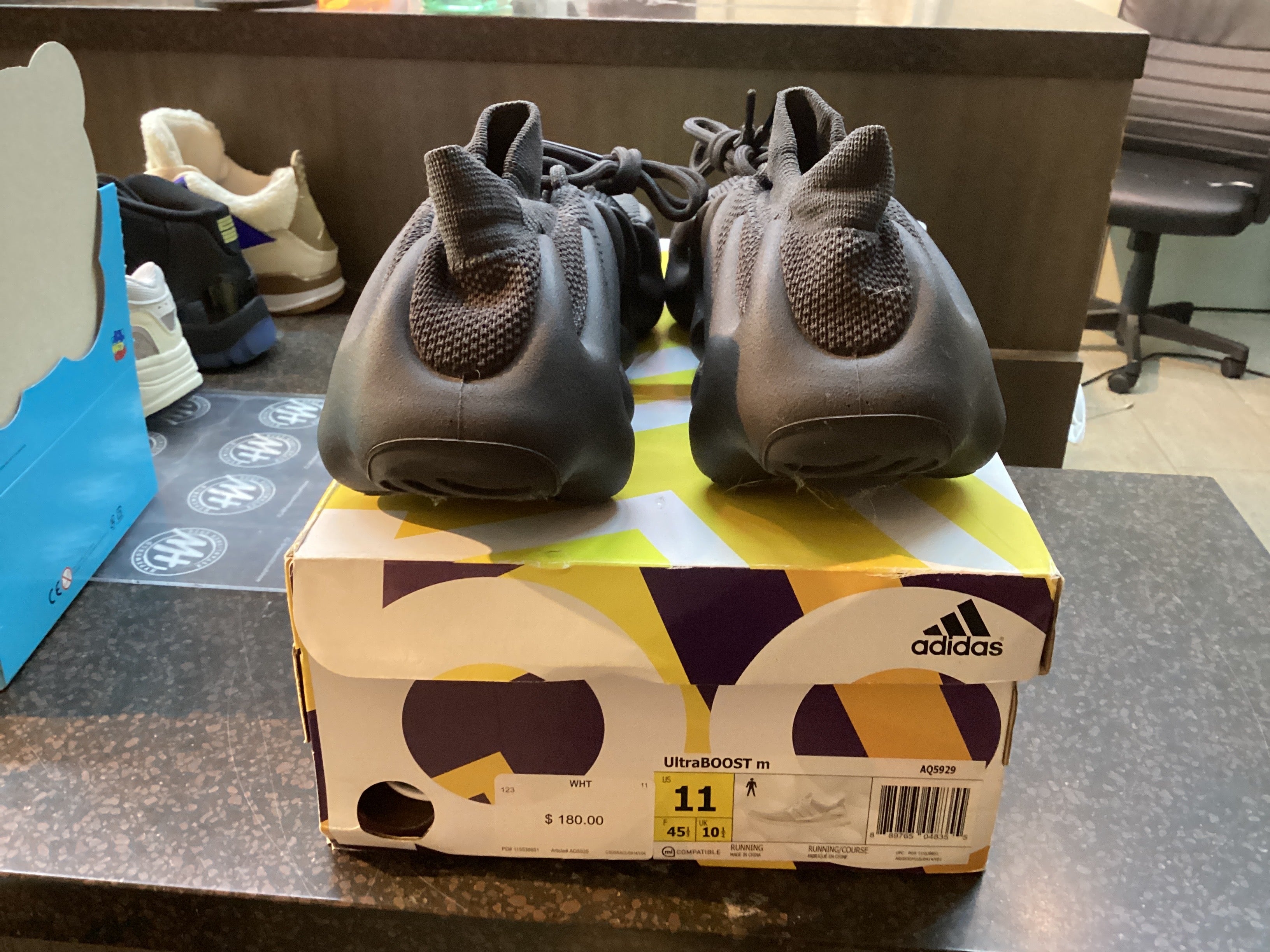 Yeezy 450 “Utility Black” Preowned Size 11 Rep Box