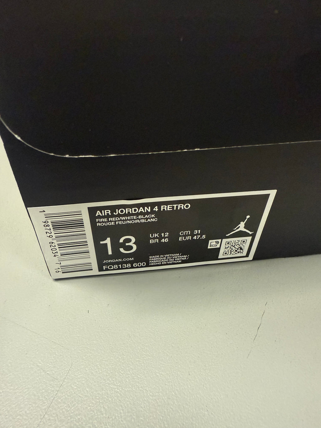 Jordan 4 "Toro Bravo 2026" Size 13 Preowned