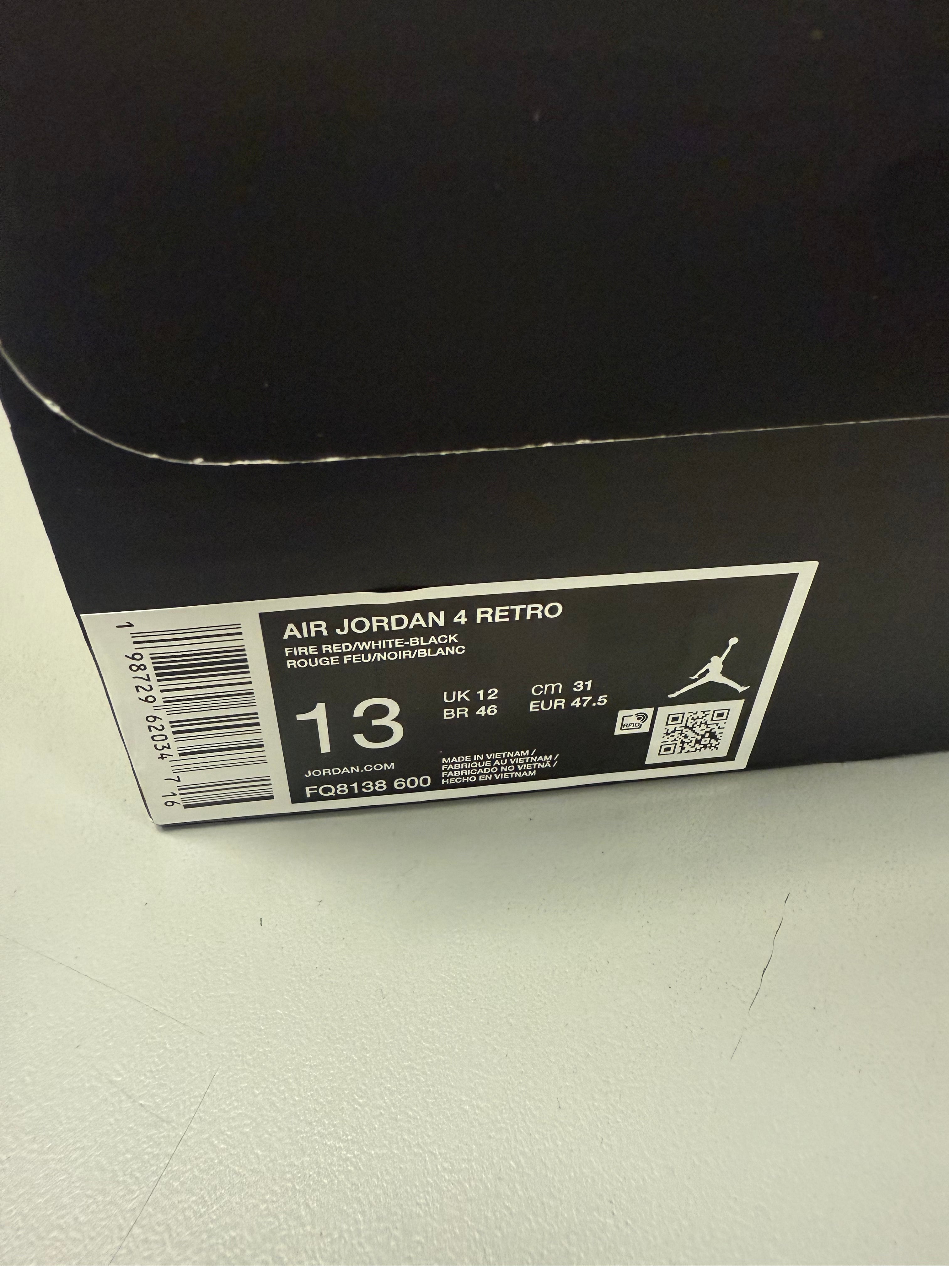 Jordan 4 "Toro Bravo 2026" Size 13 Preowned