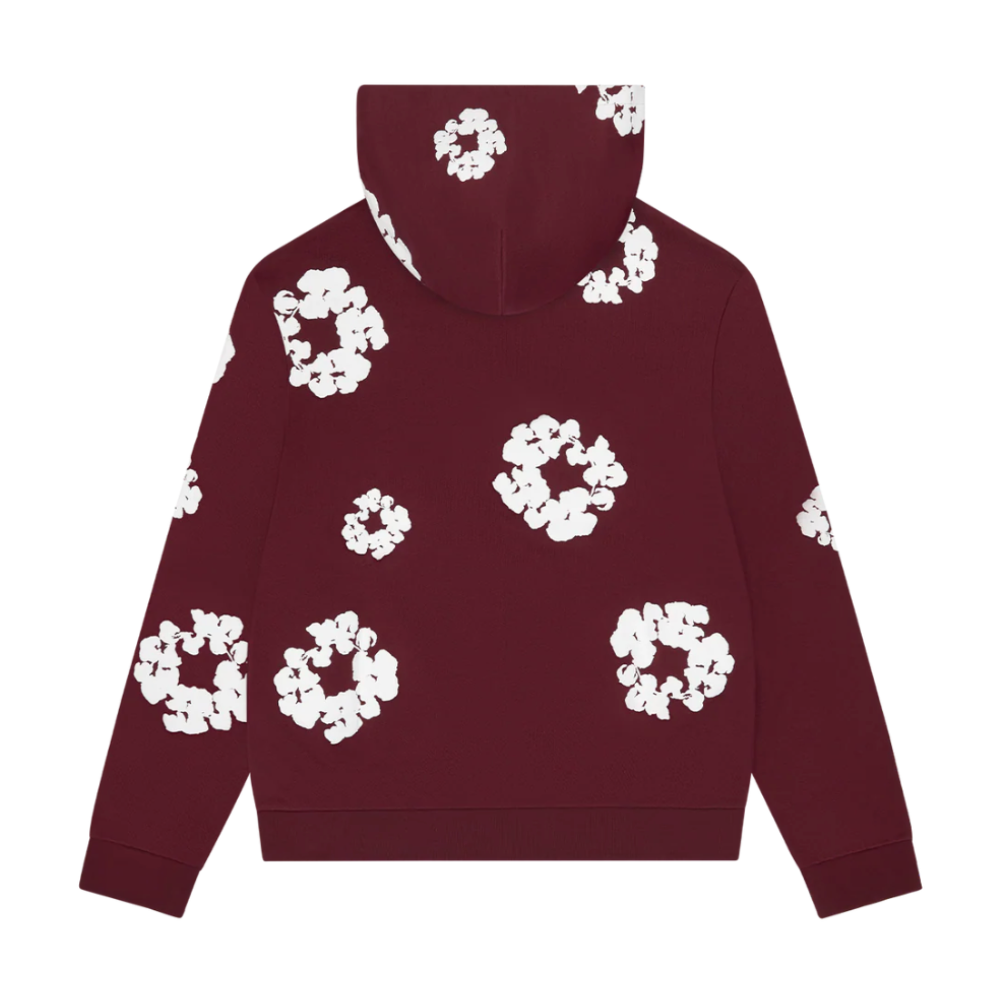 Denim Tears Cotton Wreath Hoodie Burgundy