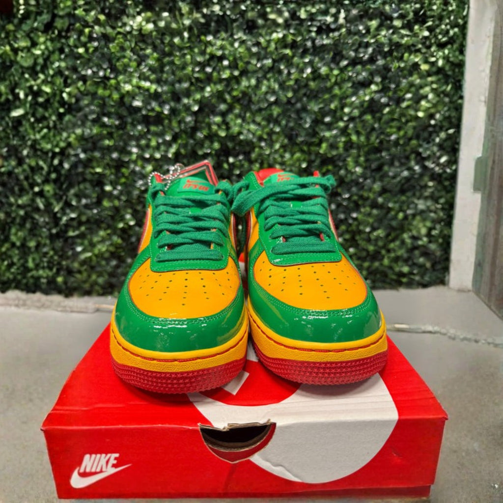 Nike Air Force 1 Low "Lil Yachty Concrete Boys" Lucky Green Size 9.5 Preowned Replacement box