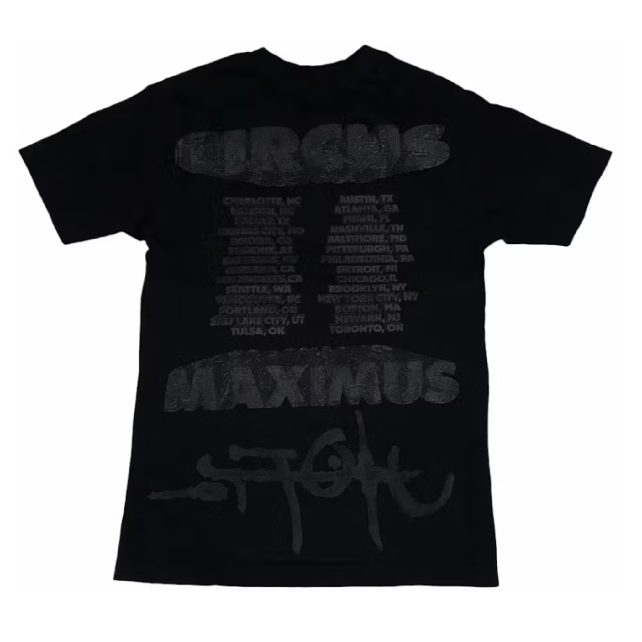 Cactus Jack by Travis Scott Green Hyena Tour Tee 'Black'