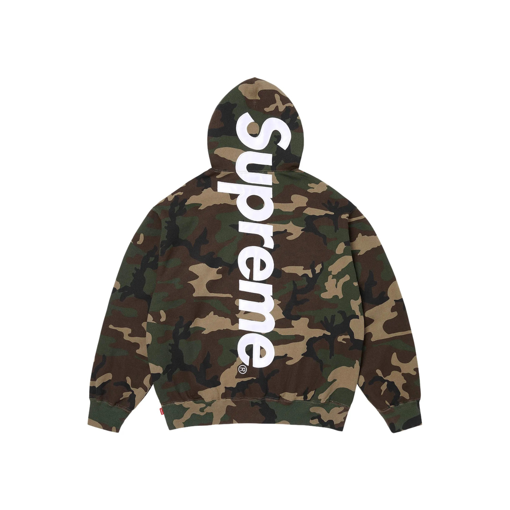 Supreme Satin Applique Hooded Sweatshirt "Camo" SS26