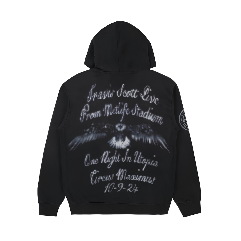 Travis Scott Zip Up Hoodie Metlife “Liberty”