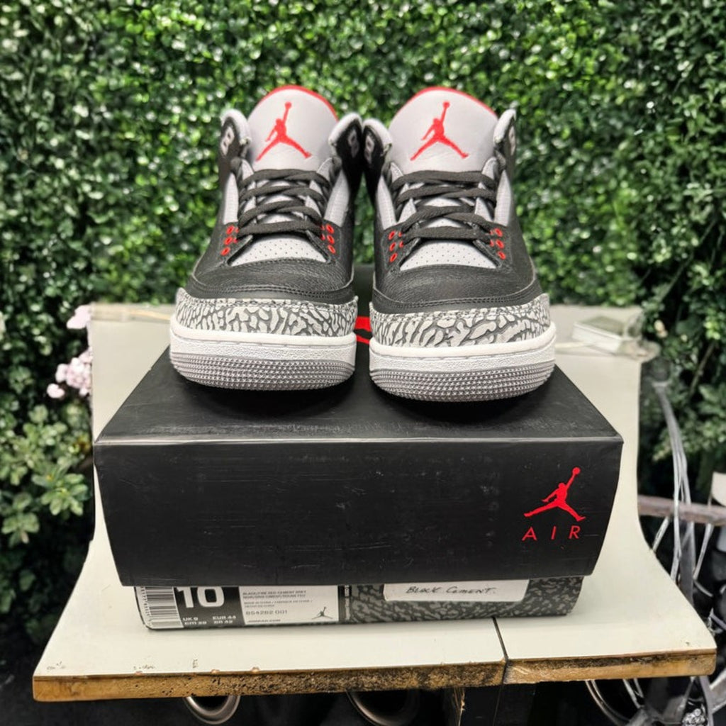 Jordan 3 Retro "Black Cement 2018" Size 10 Preowned