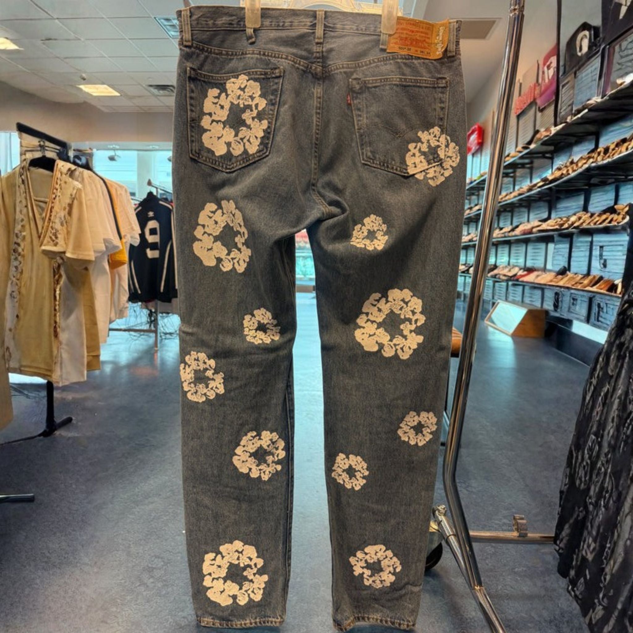Denim Tears x Levi's Cotton Wreath Jean Light Wash W36 X L34 (Tried On)