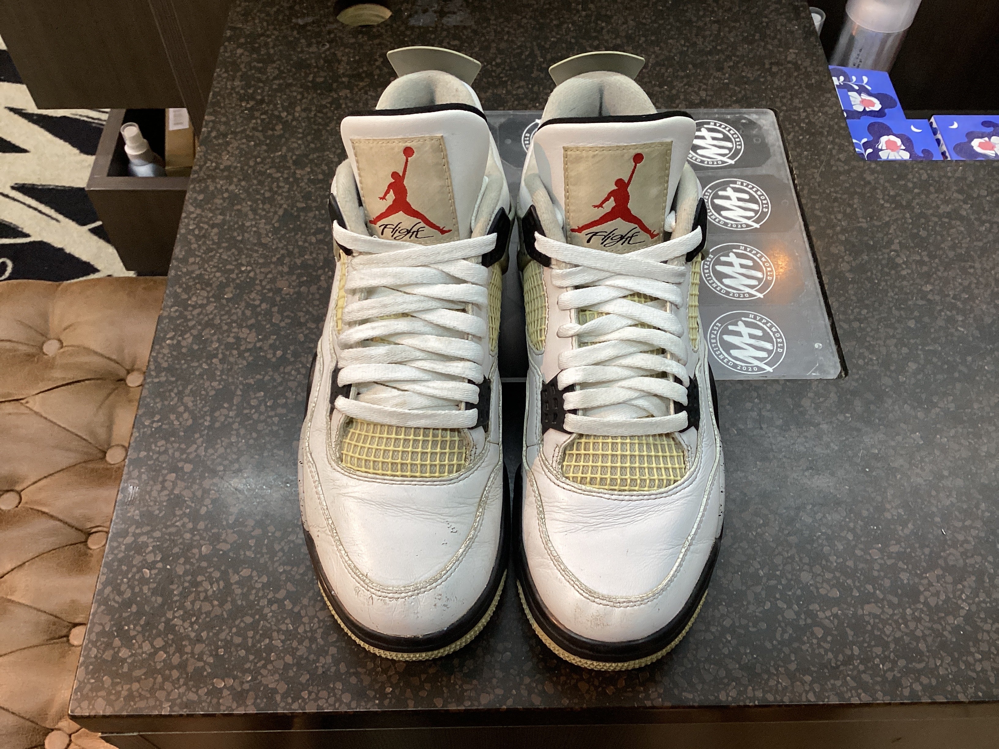 Jordan 4 "White Cement” (2016) Preowned Size 8.5 No Box