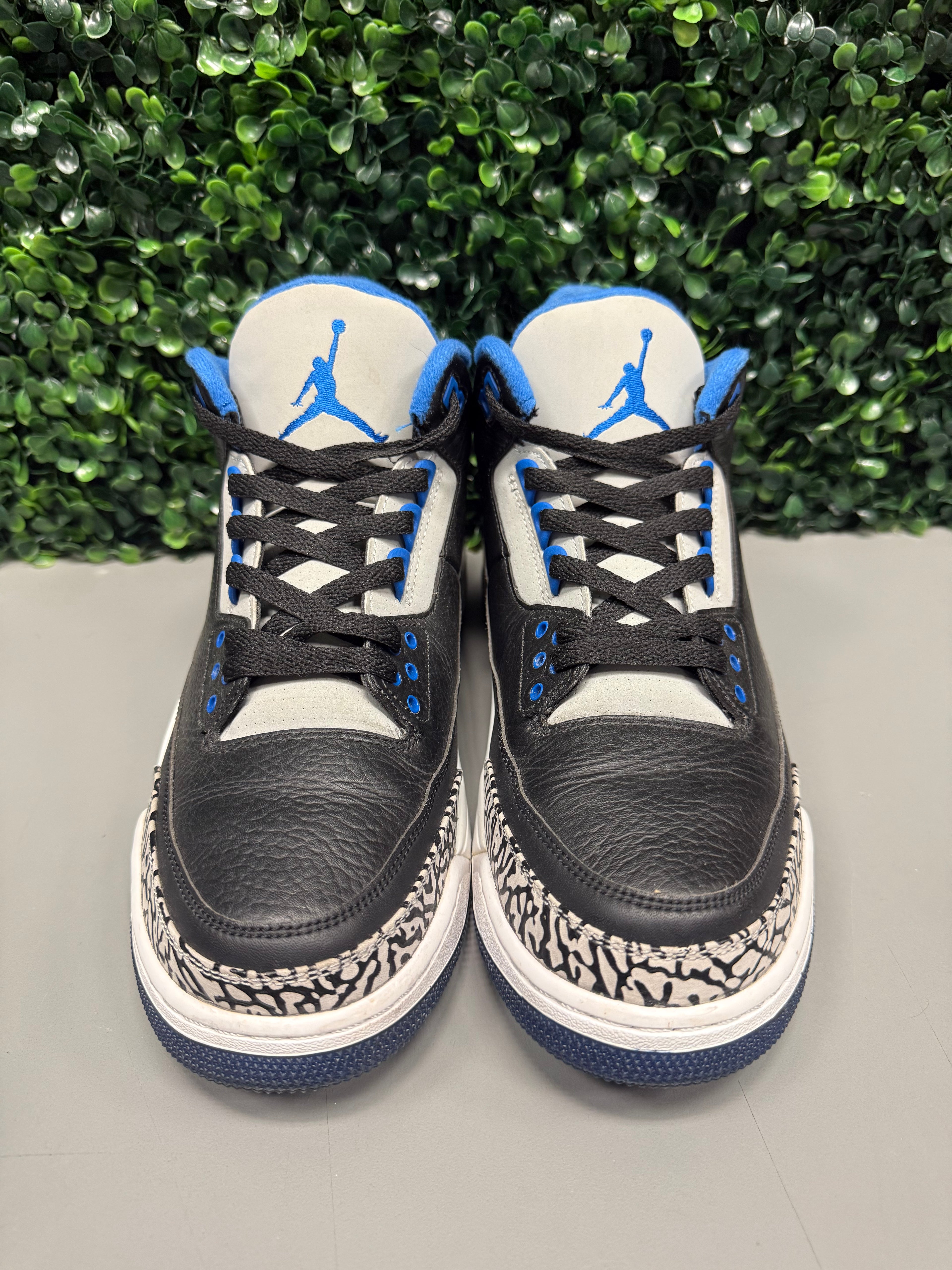 Jordan 3 "Sport Blue" Size 10.5 Preowned