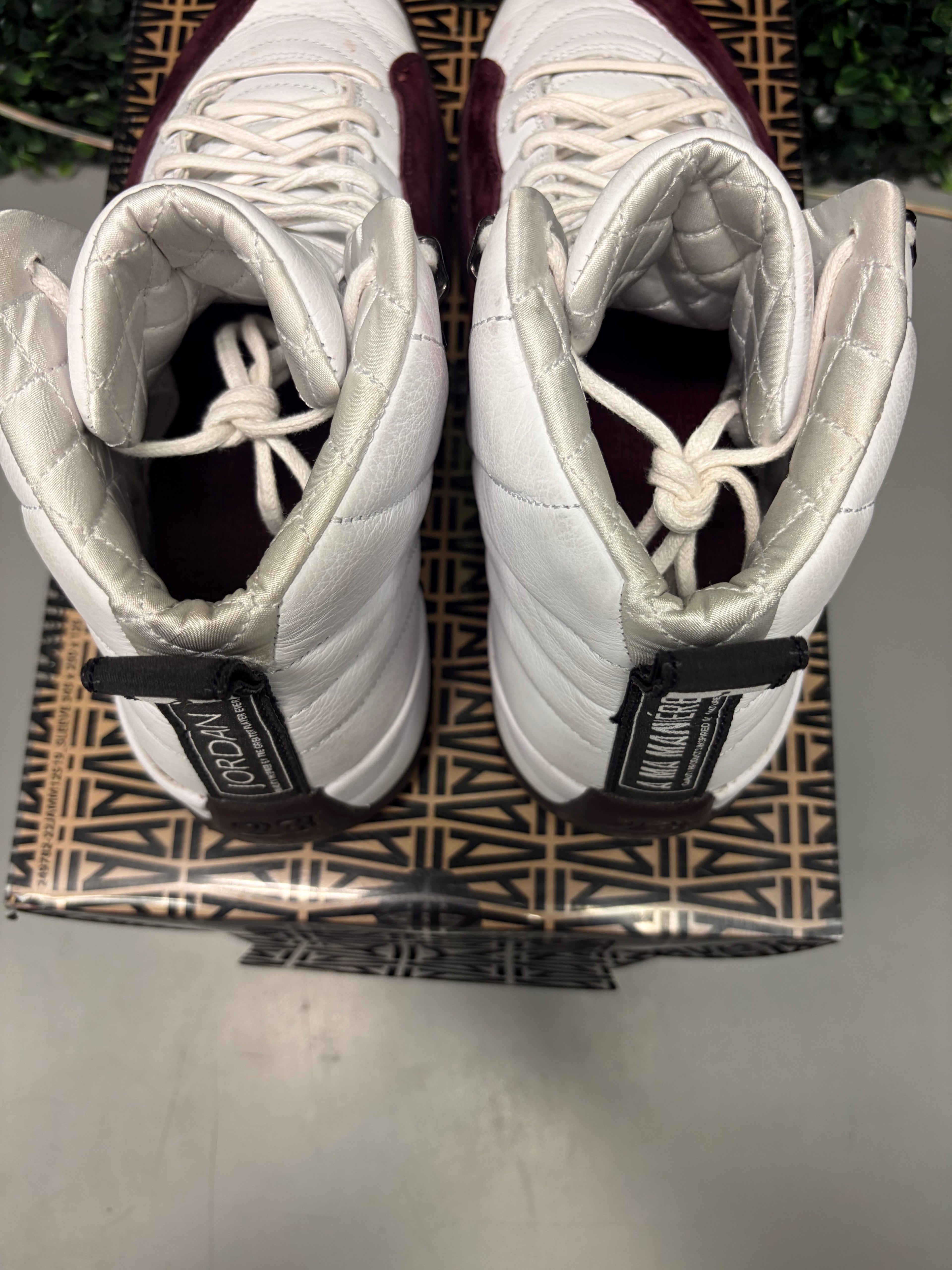 Jordan 12 Retro SP A Ma Maniére "White" Preowned Size 12W/10.5M