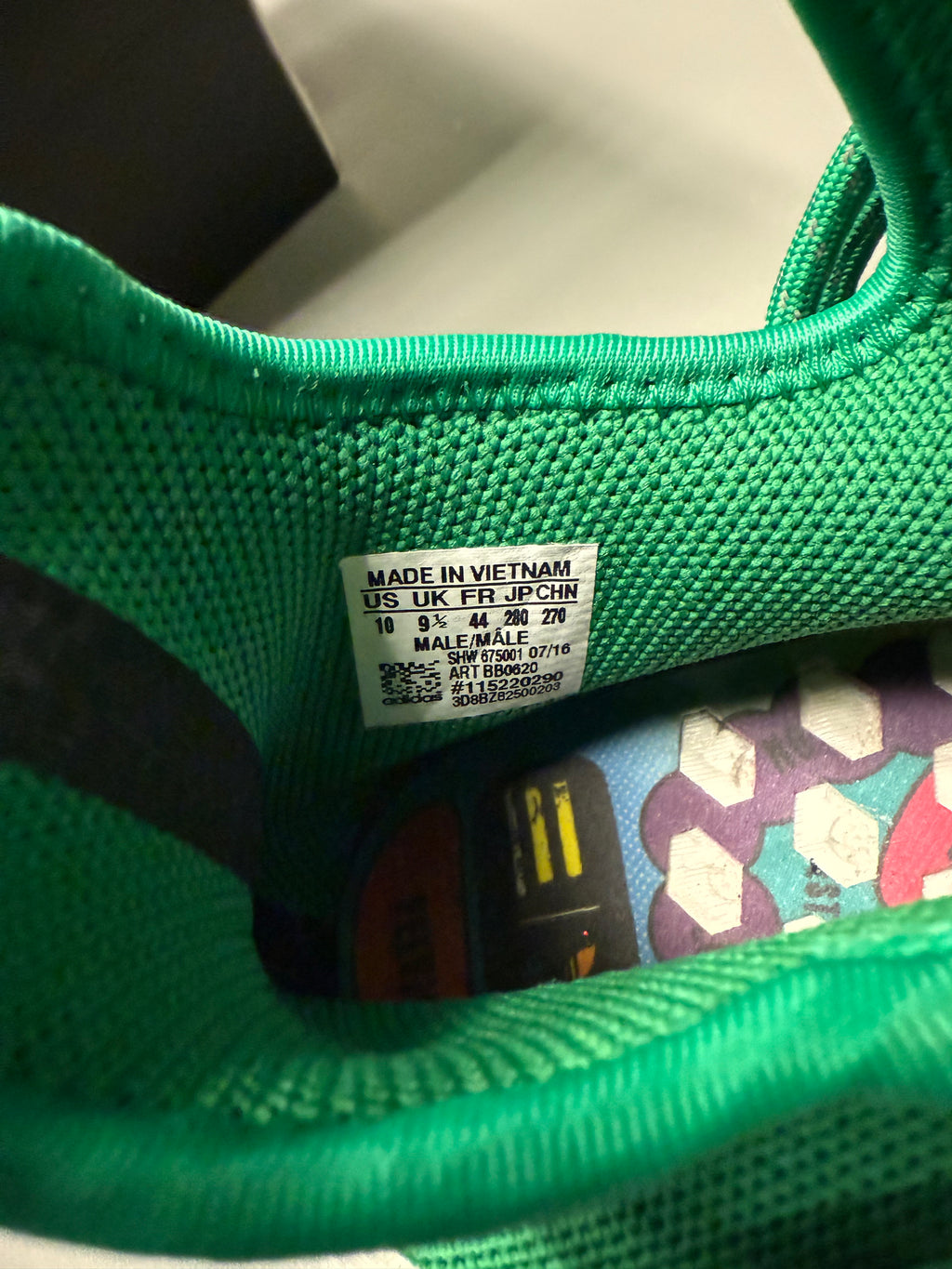 adidas NMD R1 Pharrell HU Green Size 10 Preowned