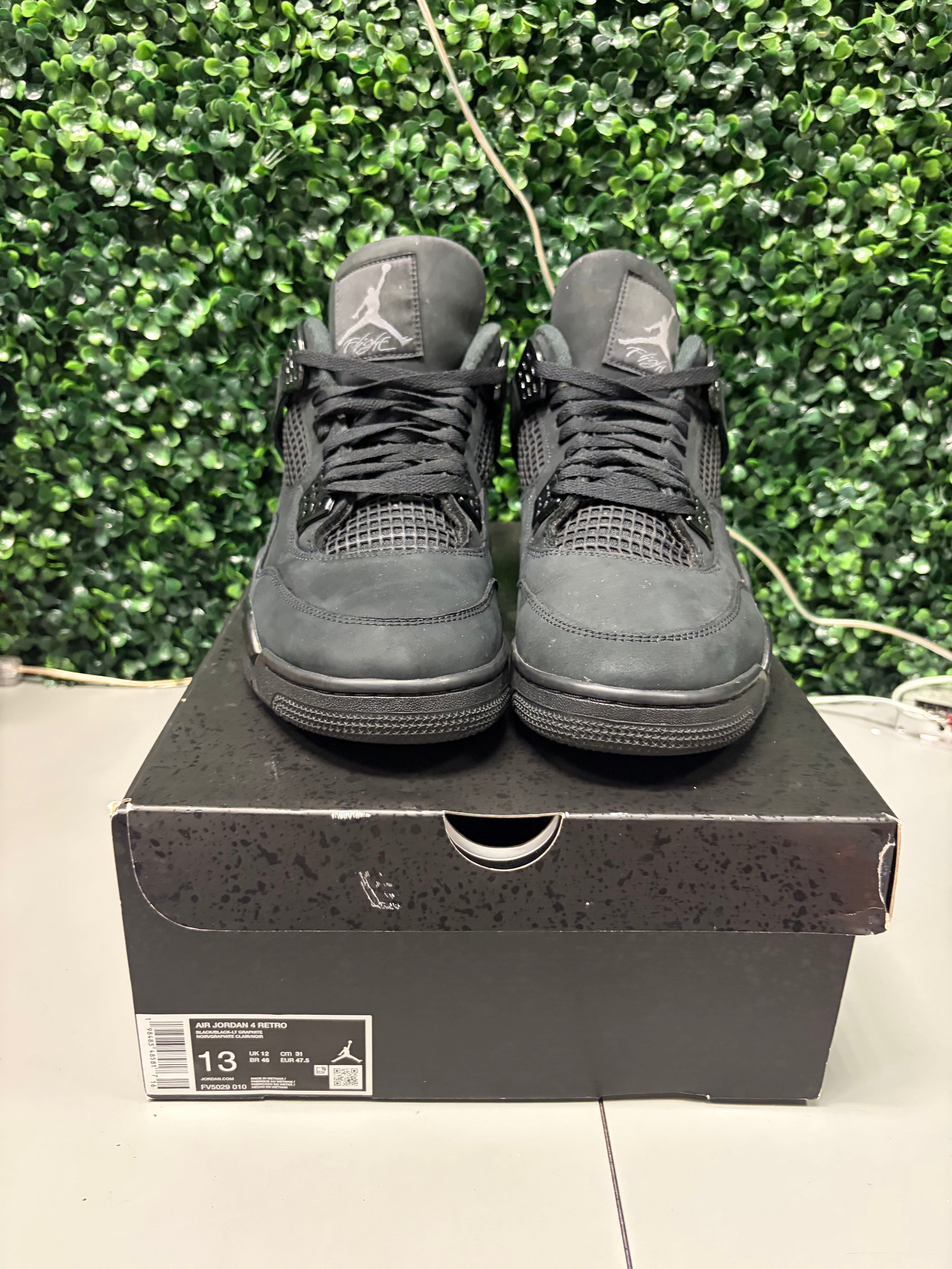 Jordan 4 Retro "Black Cat" Size 13 Preowned