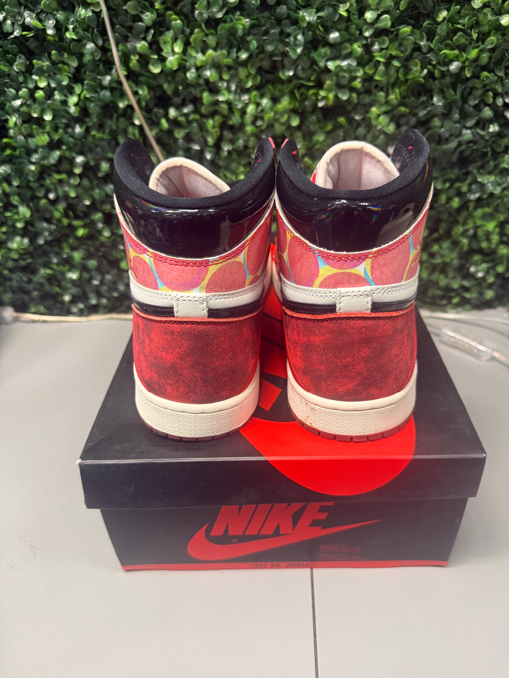 Jordan 1 Retro High OG "Spider-Man Across the Spider-Verse" Size 9.5 Preowned