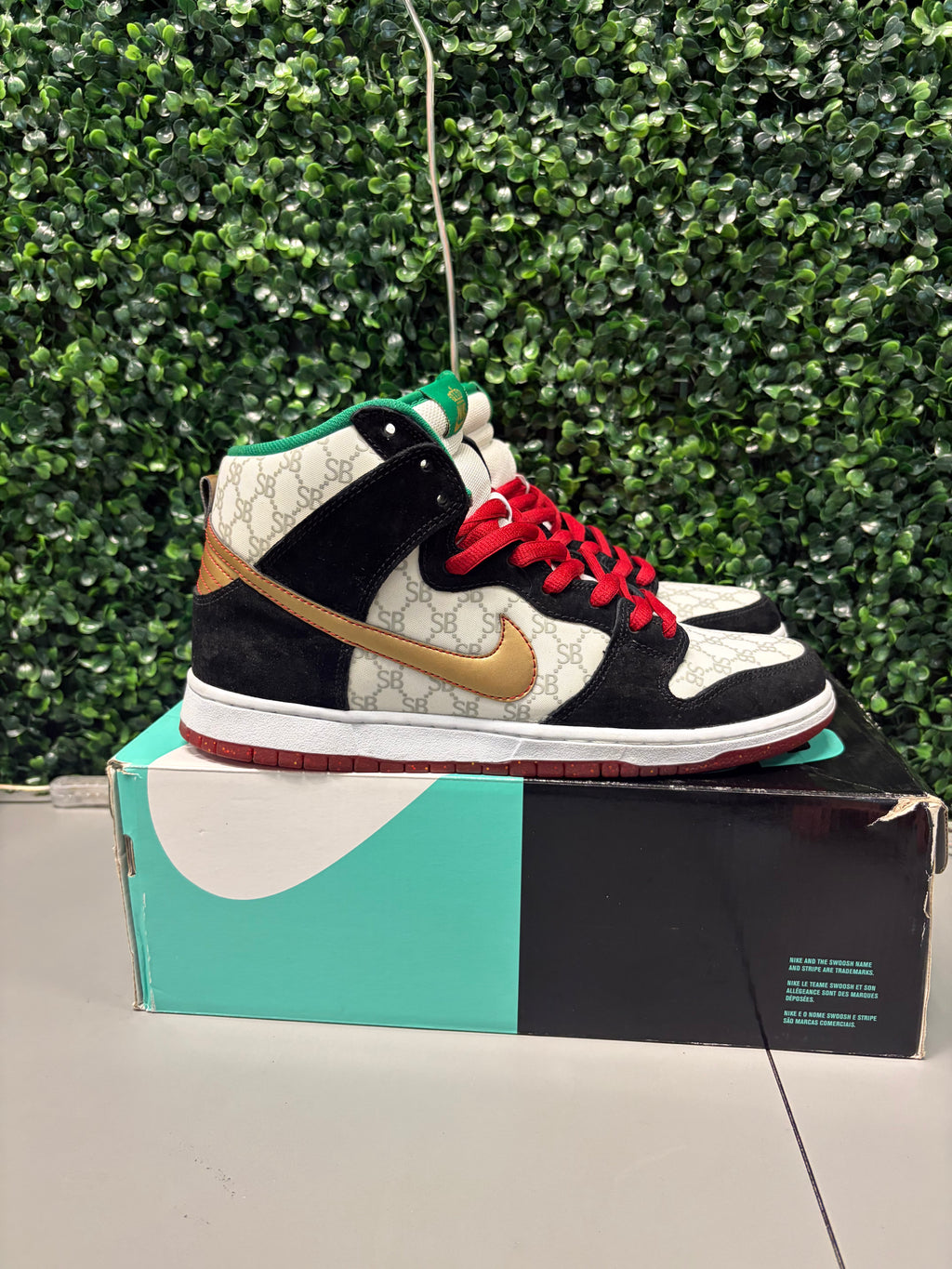 Nike SB Dunk High Black Sheep "Paid in Full" (GUCCI) Size 11 Preowned