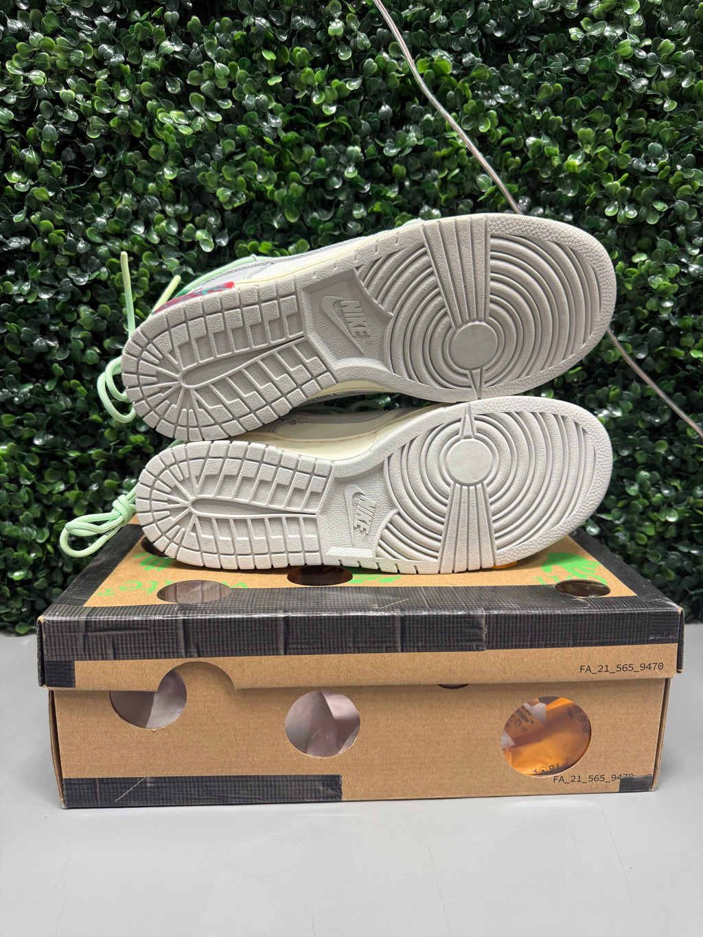 Nike Dunk Low X Off-White "Lot 7" Size 9 Tried On