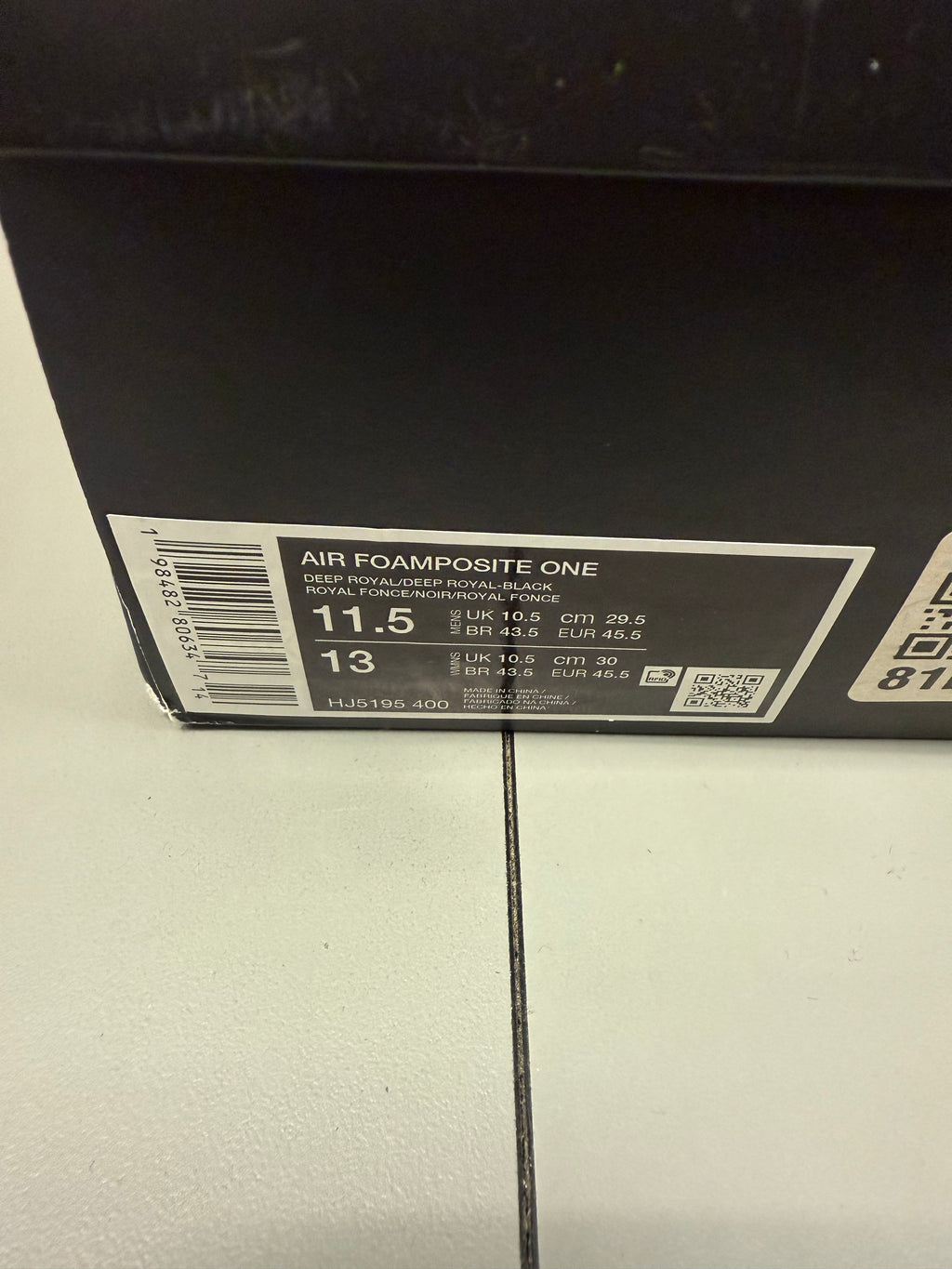 Nike Air Foamposite One "Deep Royal" Size 11.5 Preowned